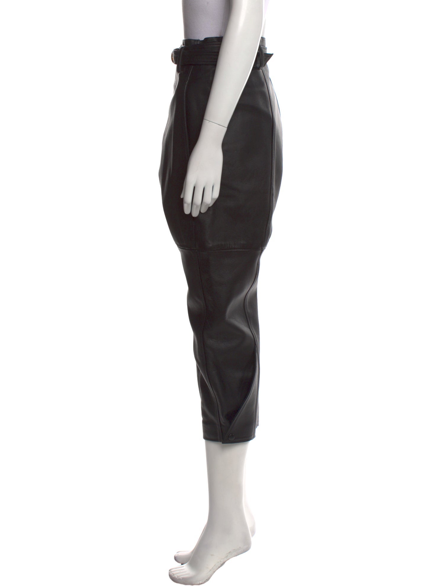 St. John Leather Straight Leg Pants