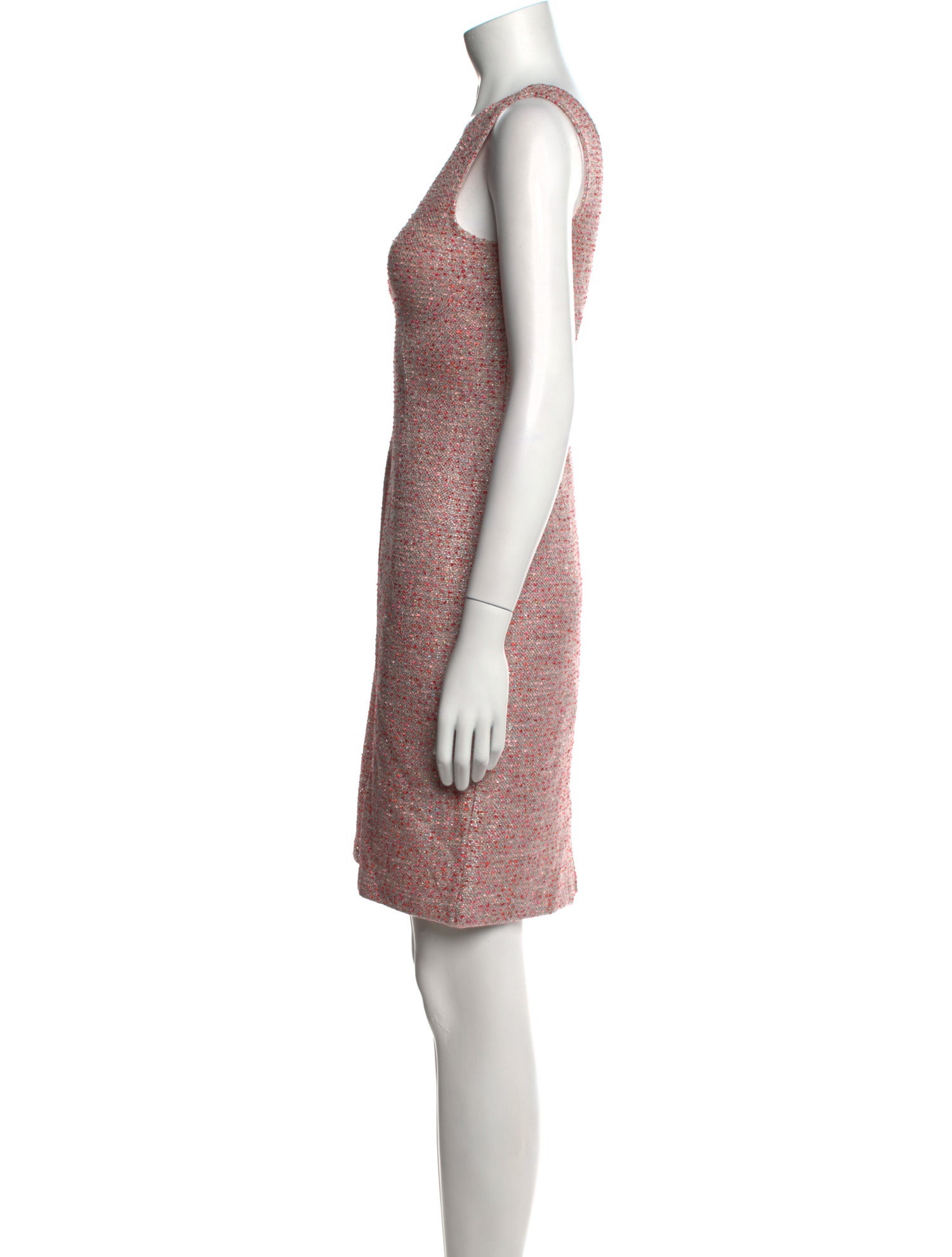 St. John V-Neck Mini Dress