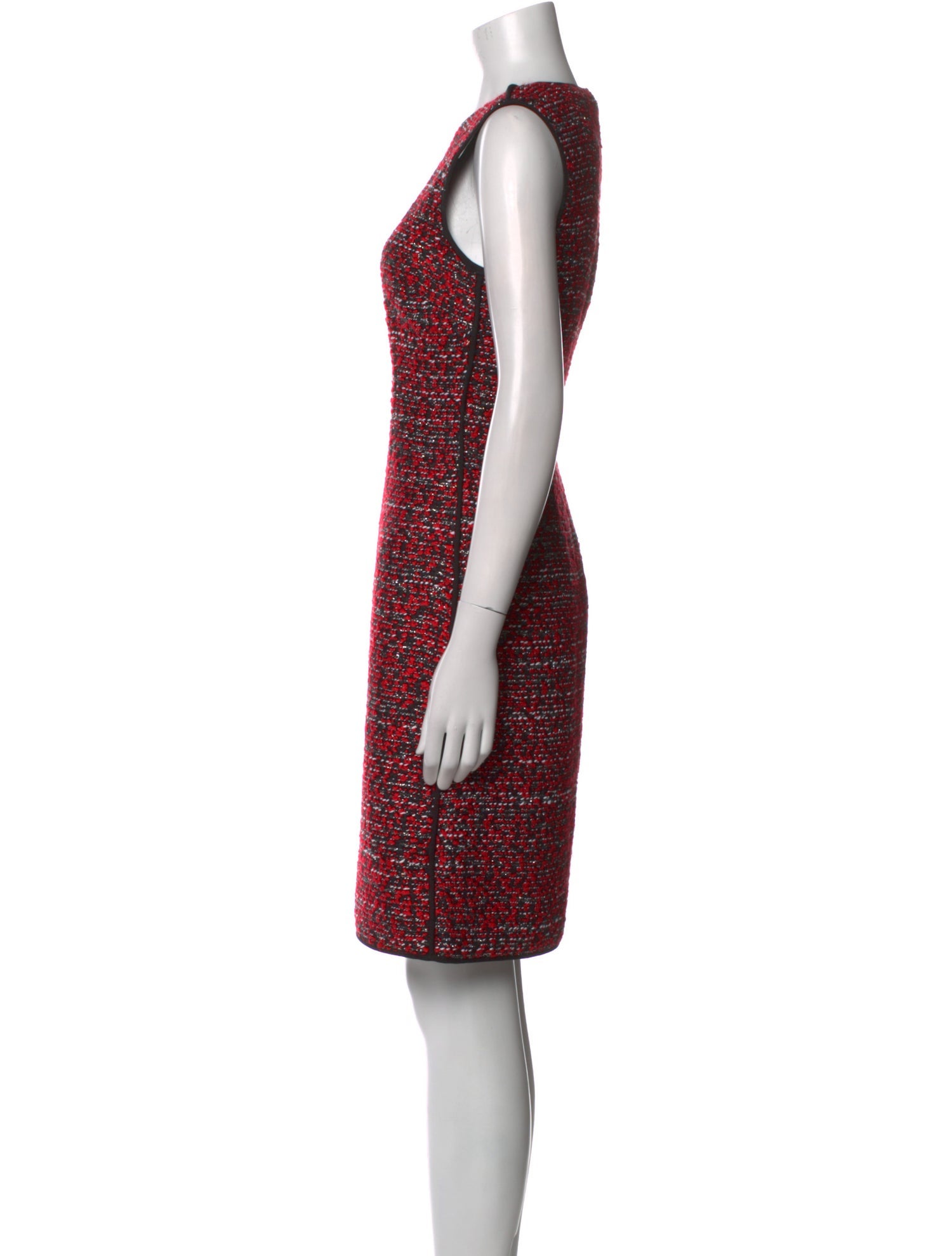 St. John Printed Knee-Length Dress w/ Tags