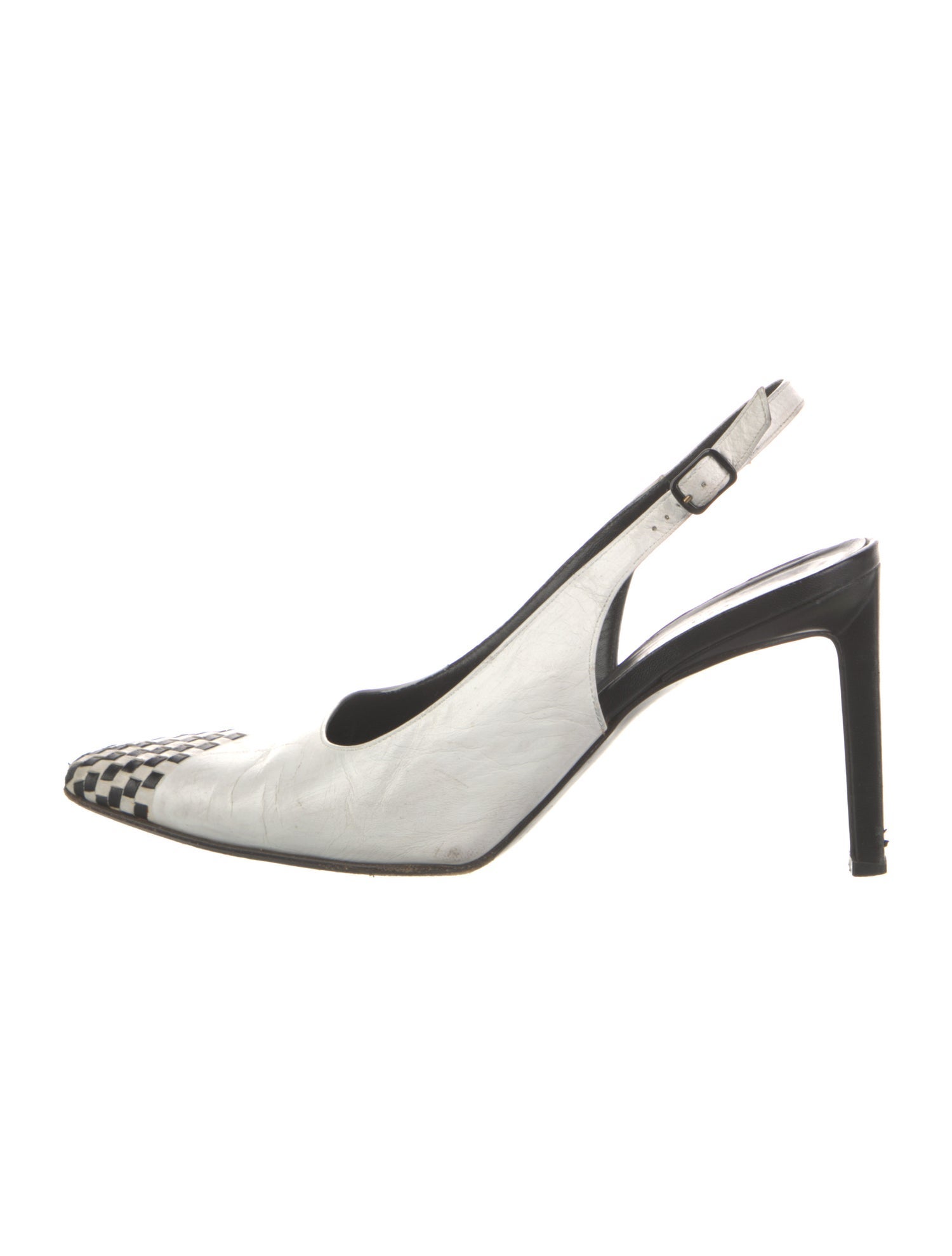 St. John Leather Slingback Pumps