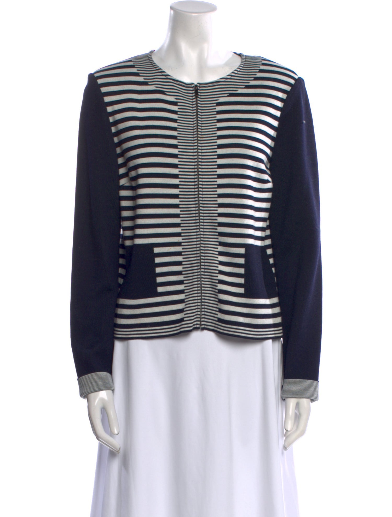 St. John Wool Striped Sweater