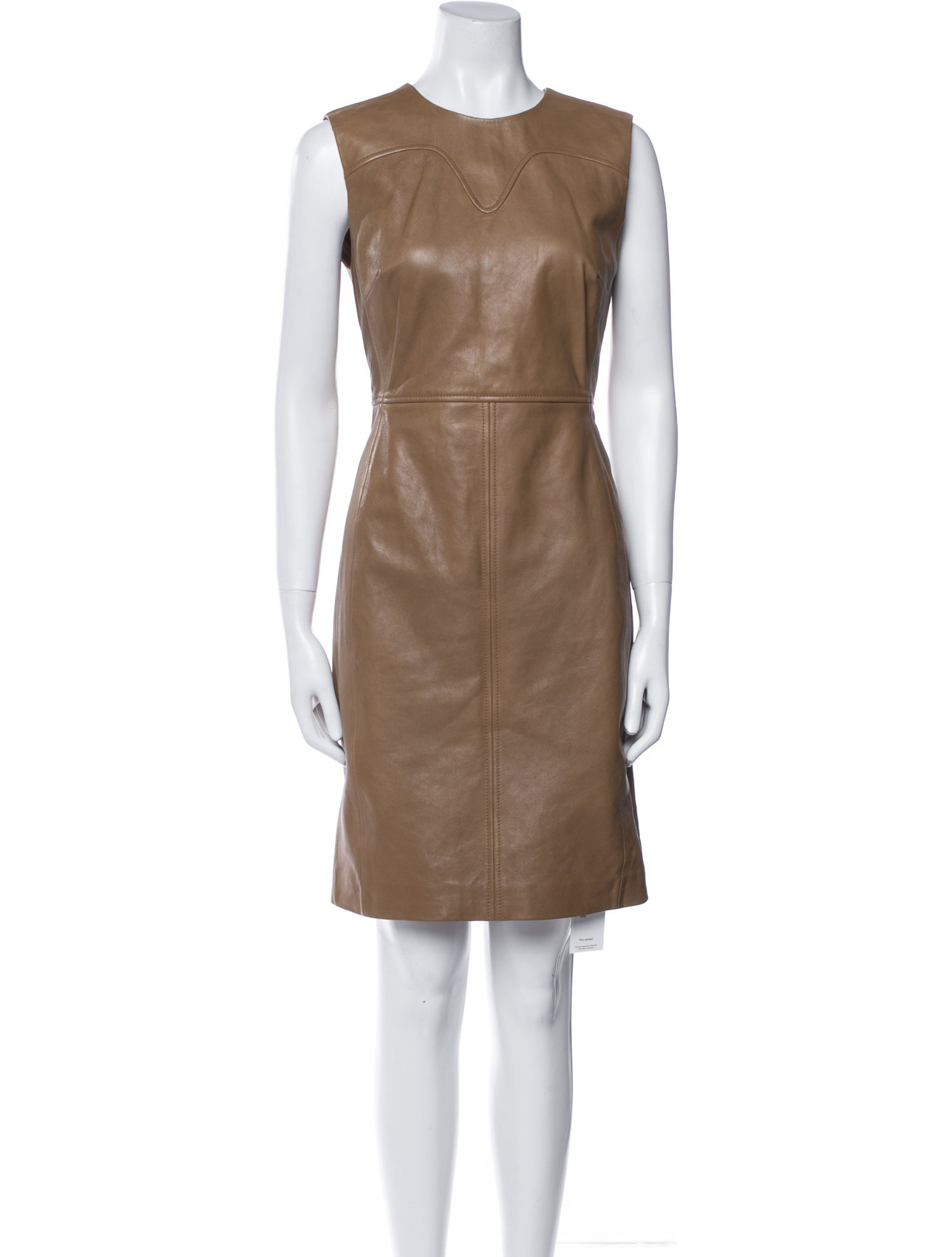 St. John Leather Mini Dress
