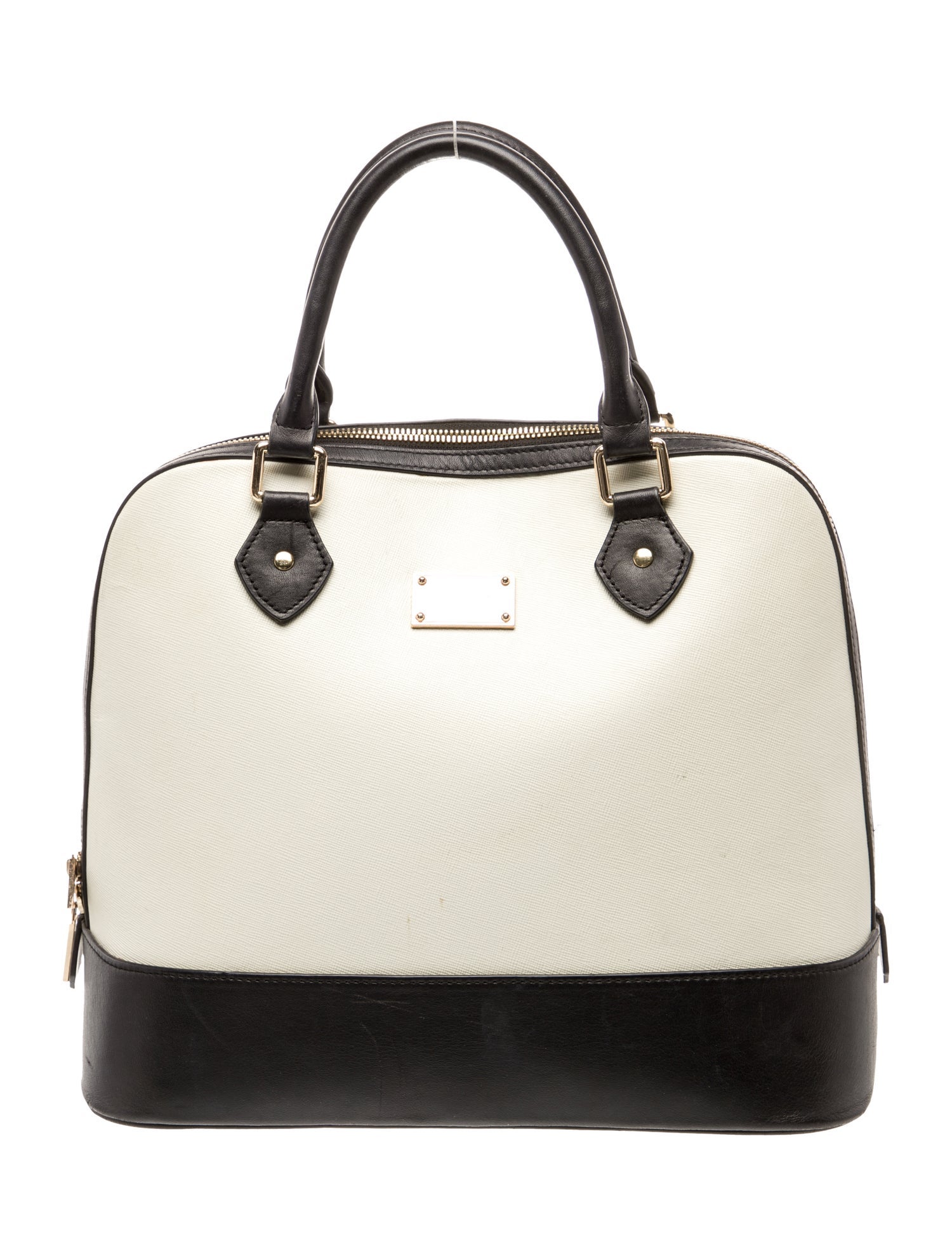 St. John Leather Top Handle Bag