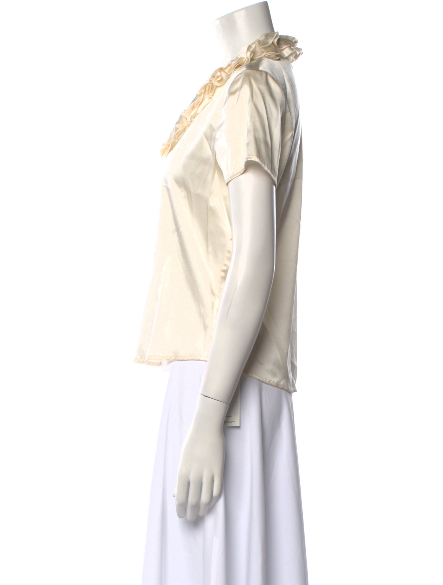 St. John Silk V-Neck Polo