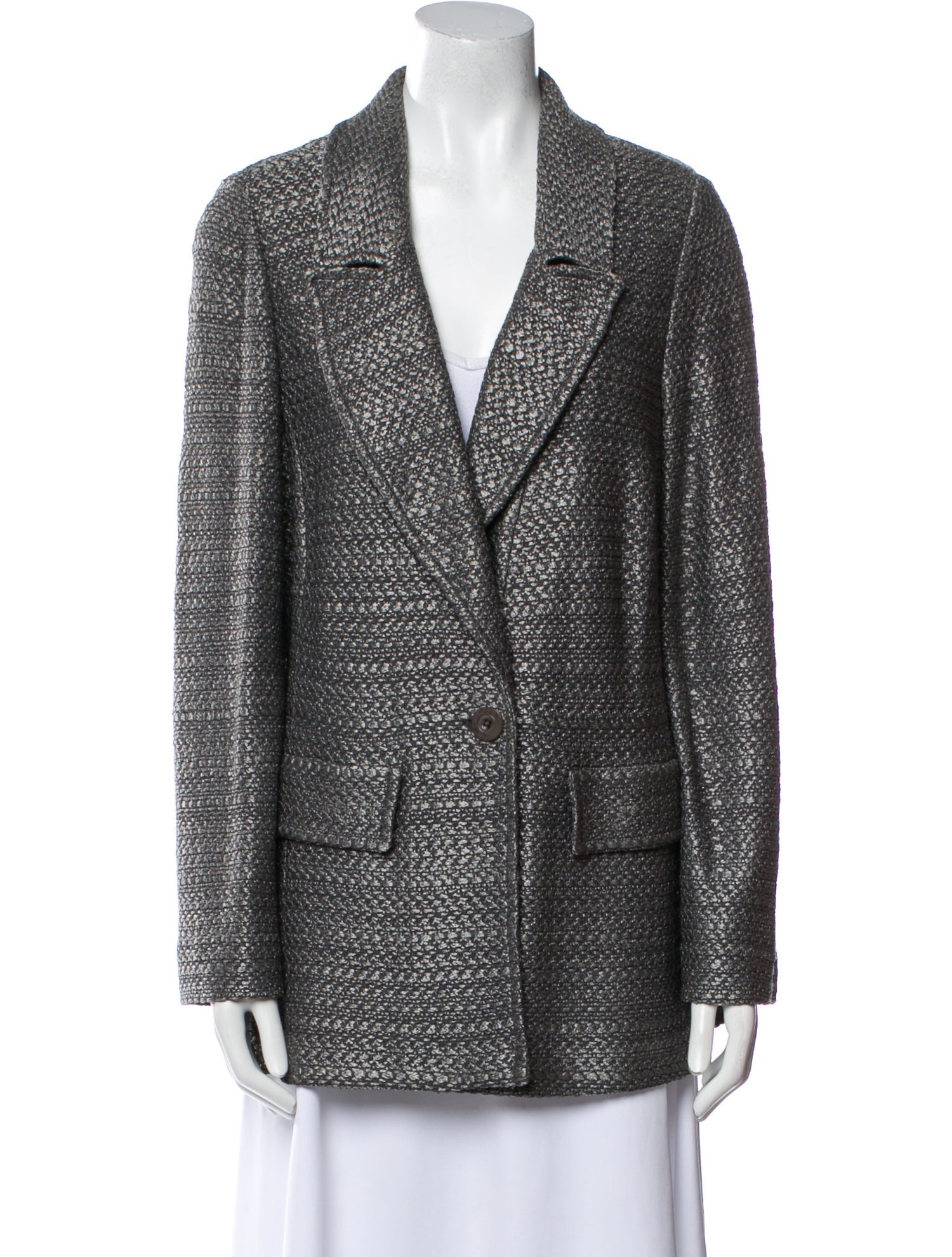 St. John Tweed Pattern Coat