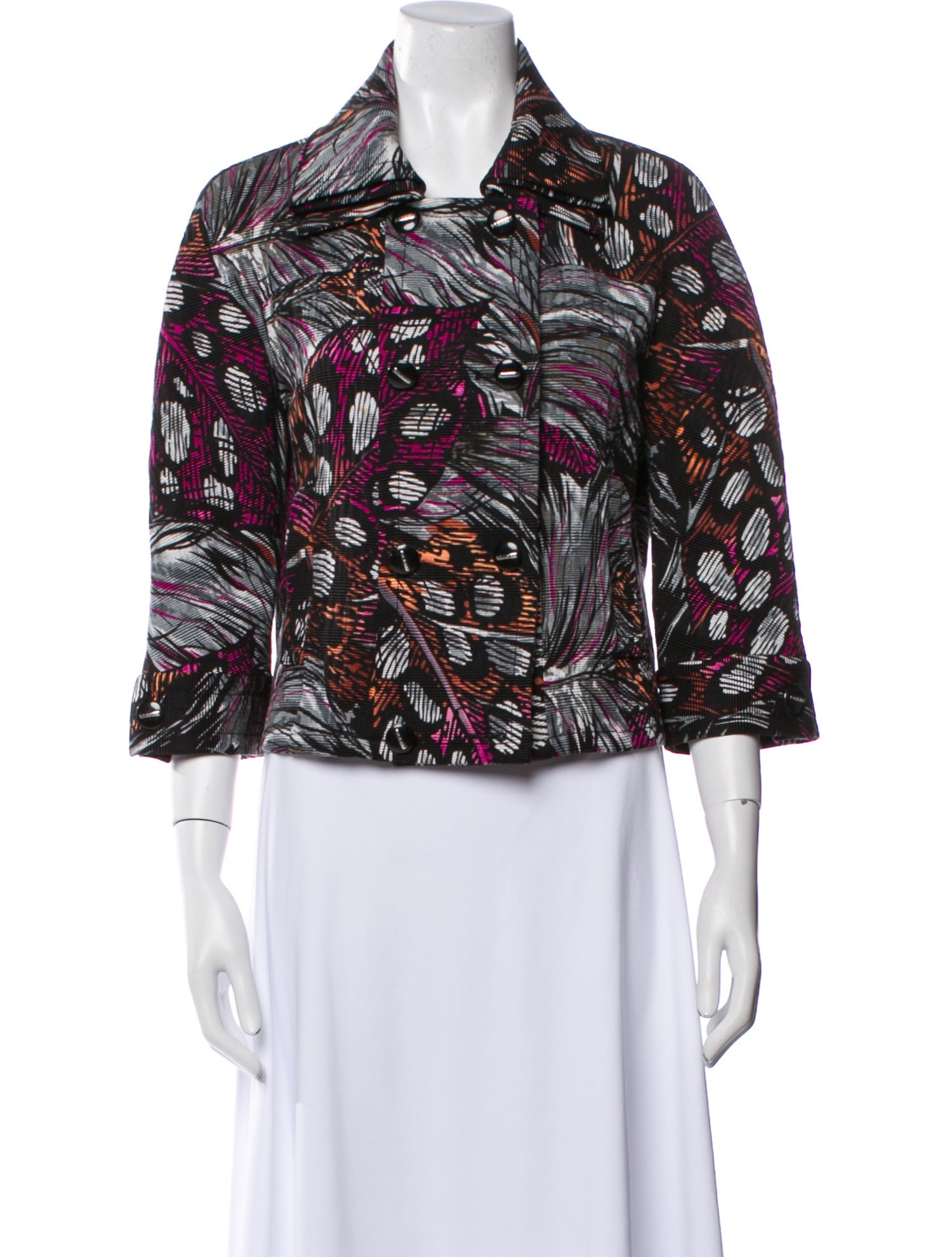 St. John Printed Evening Jacket