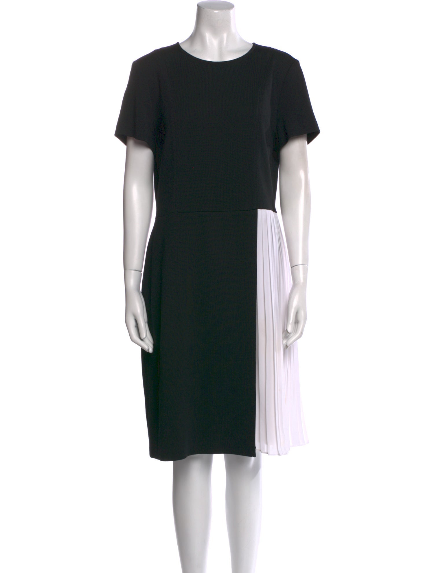 St. John Colorblock Pattern Knee-Length Dress
