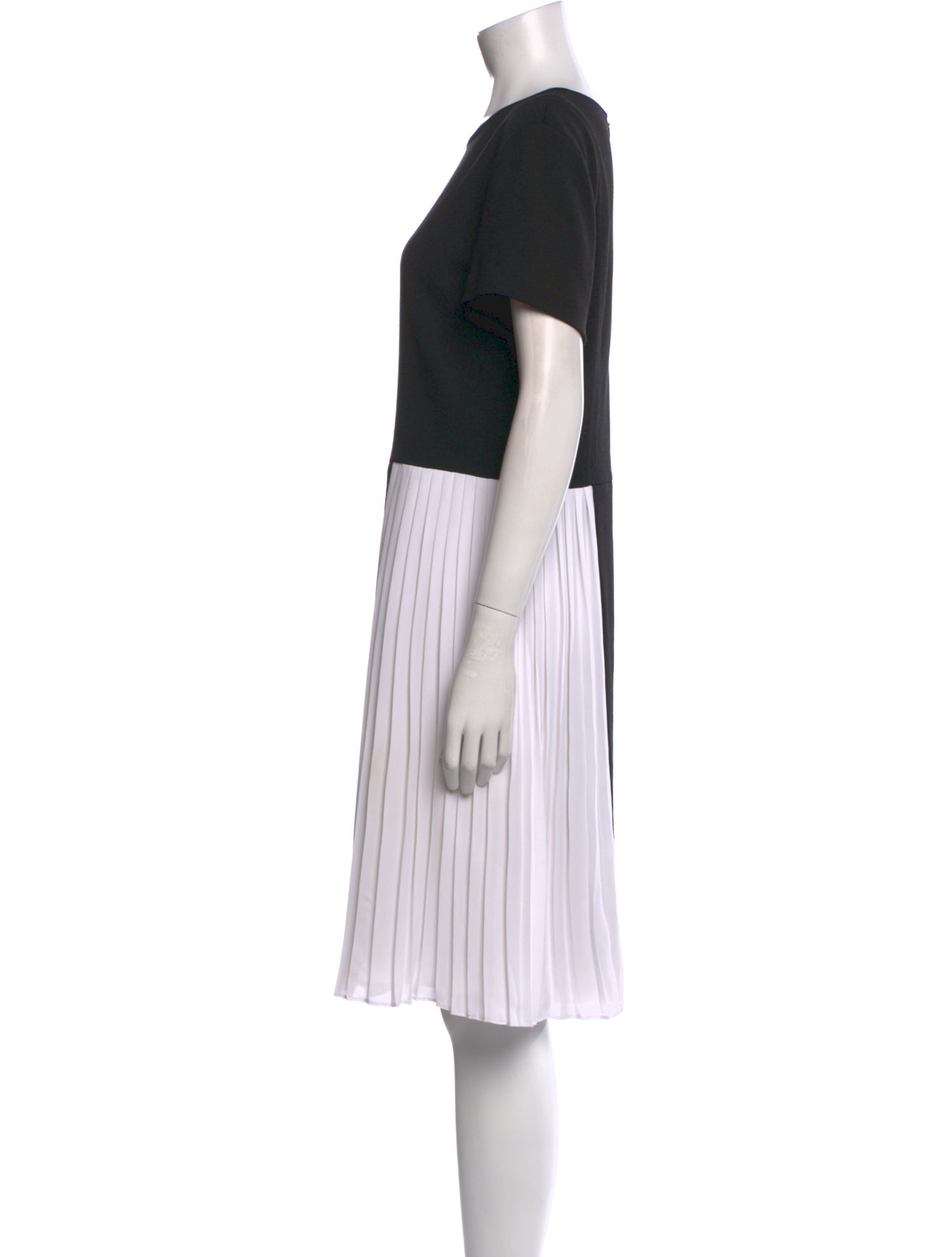 St. John Colorblock Pattern Knee-Length Dress