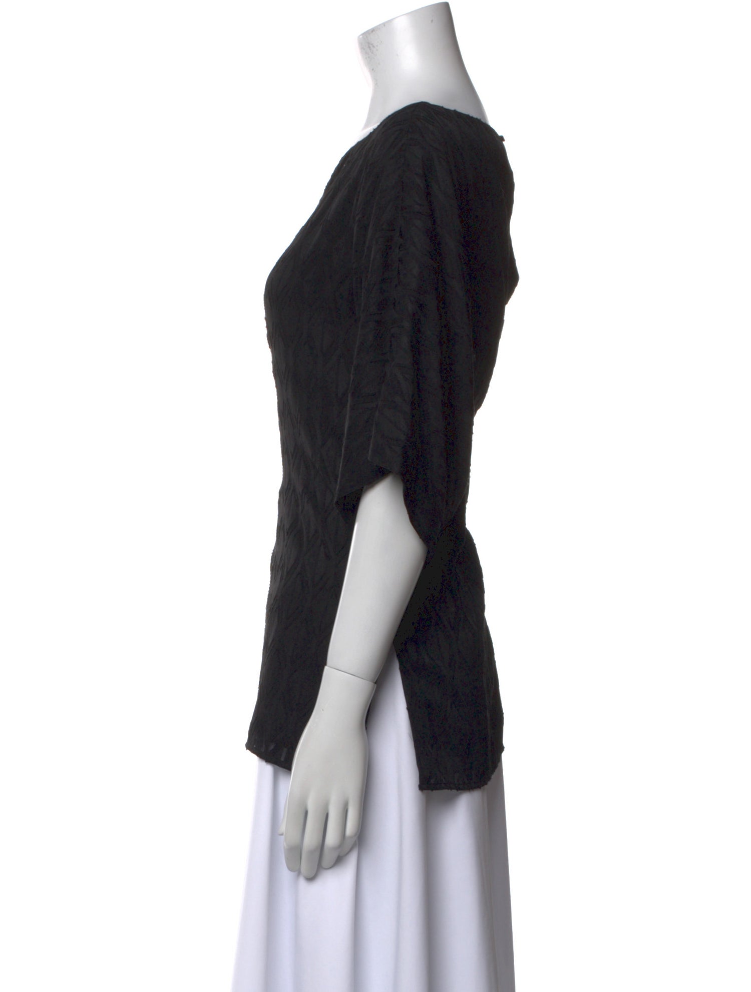 St. John Bateau Neckline Short Sleeve Blouse w/ Tags