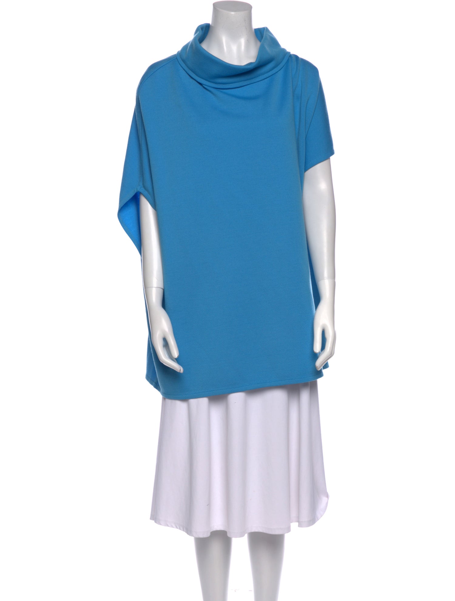 St. John Wool Cowl Neck Sweater