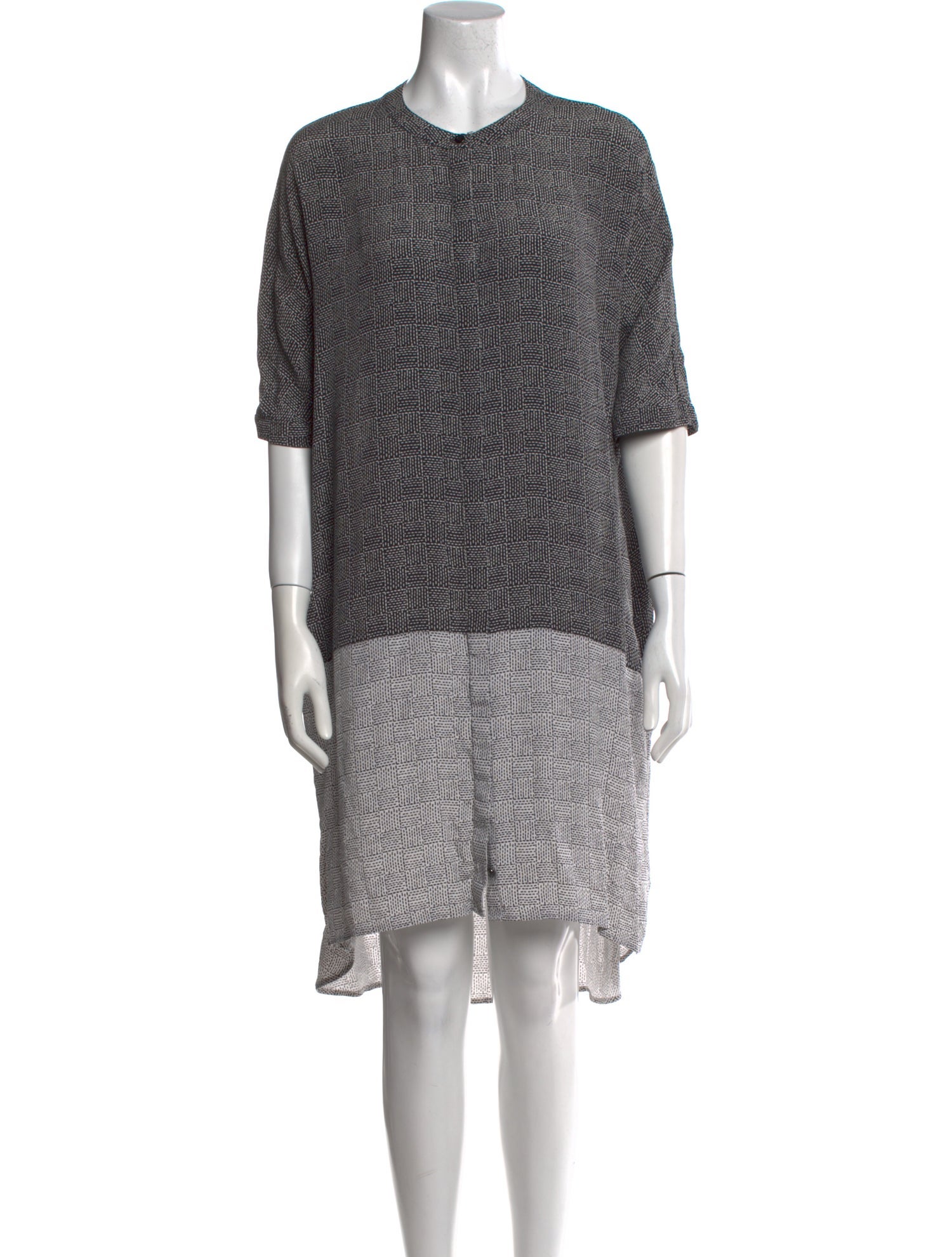 St. John Silk Midi Length Dress