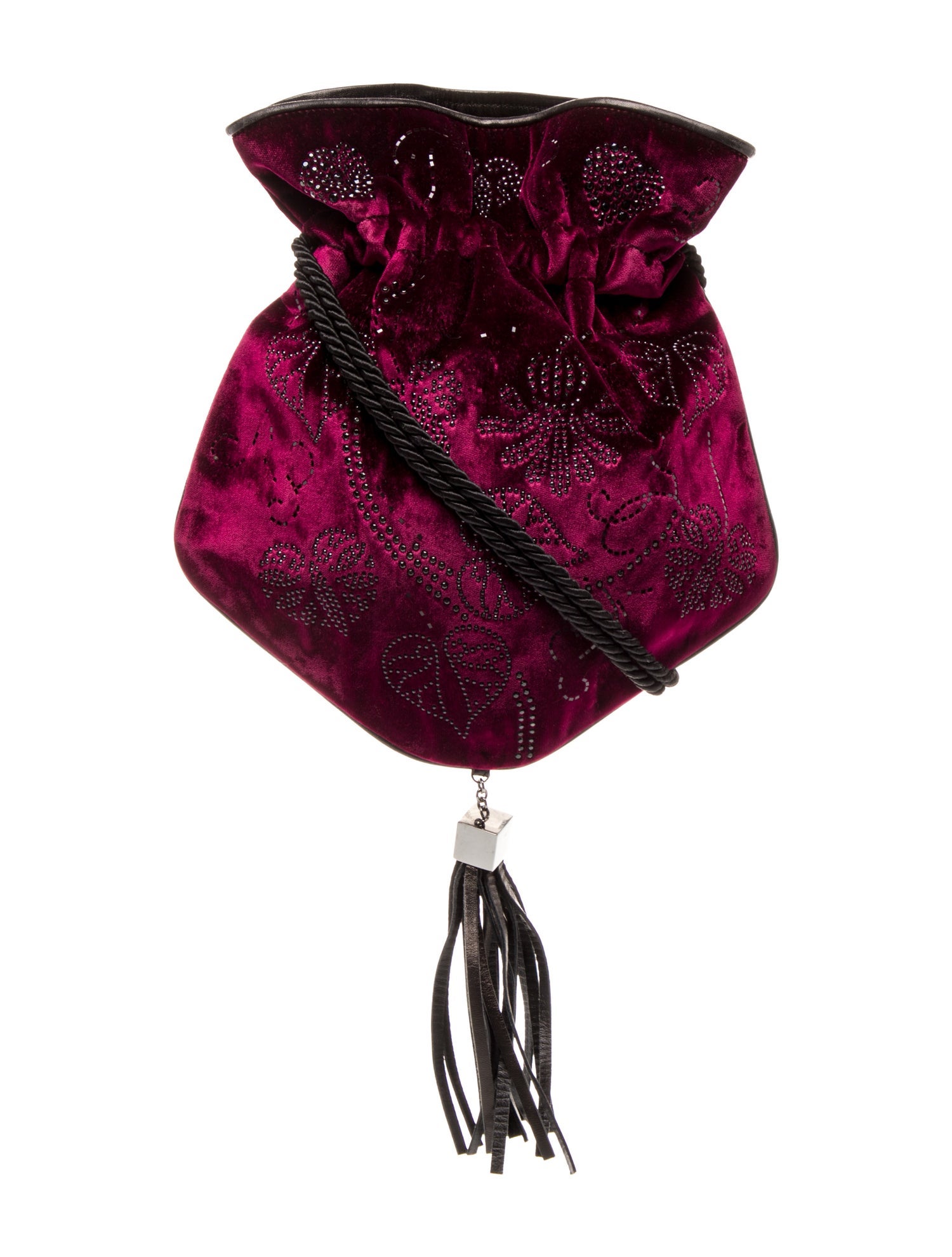 St. John Velvet Shoulder Bag