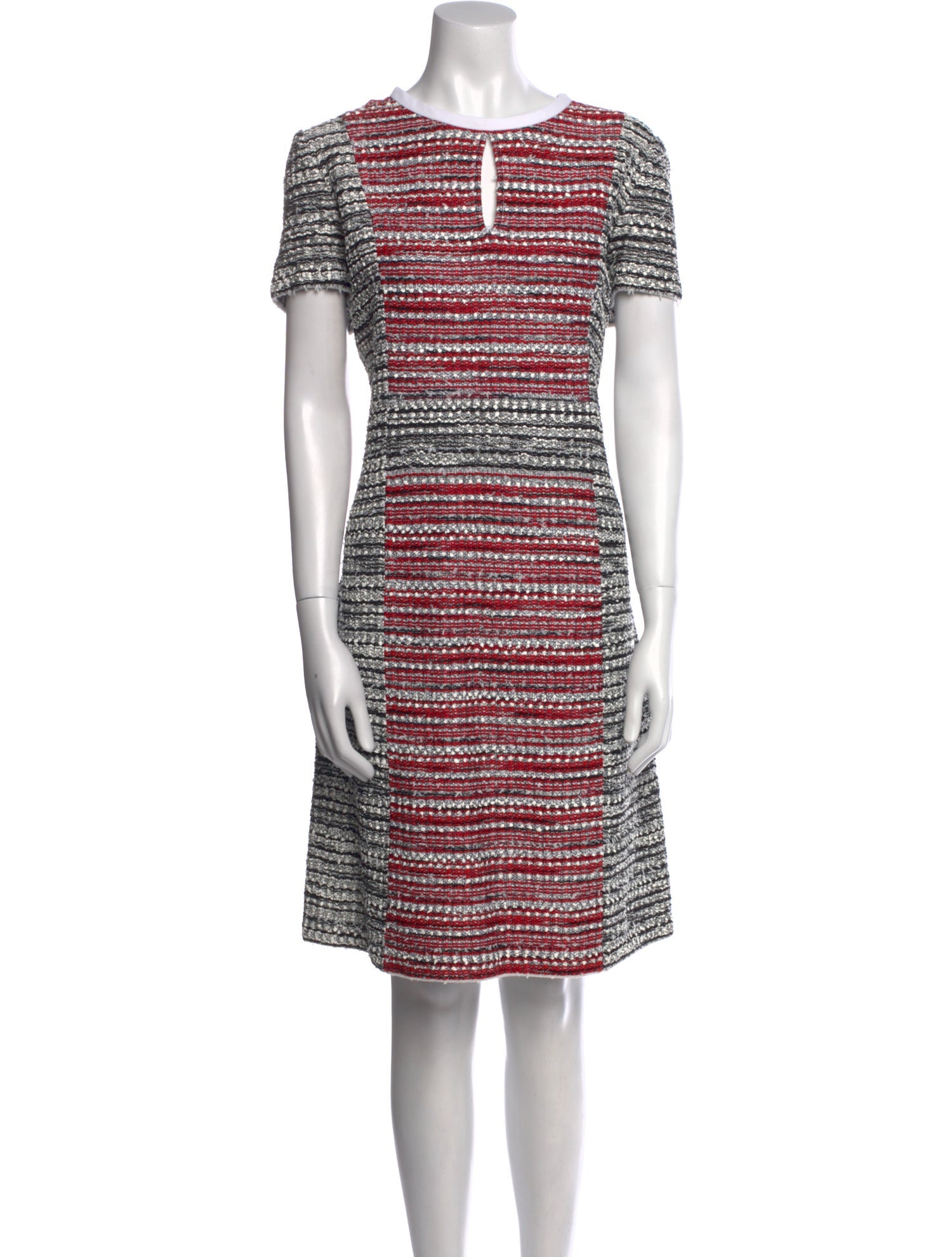 St. John Striped Knee-Length Dress