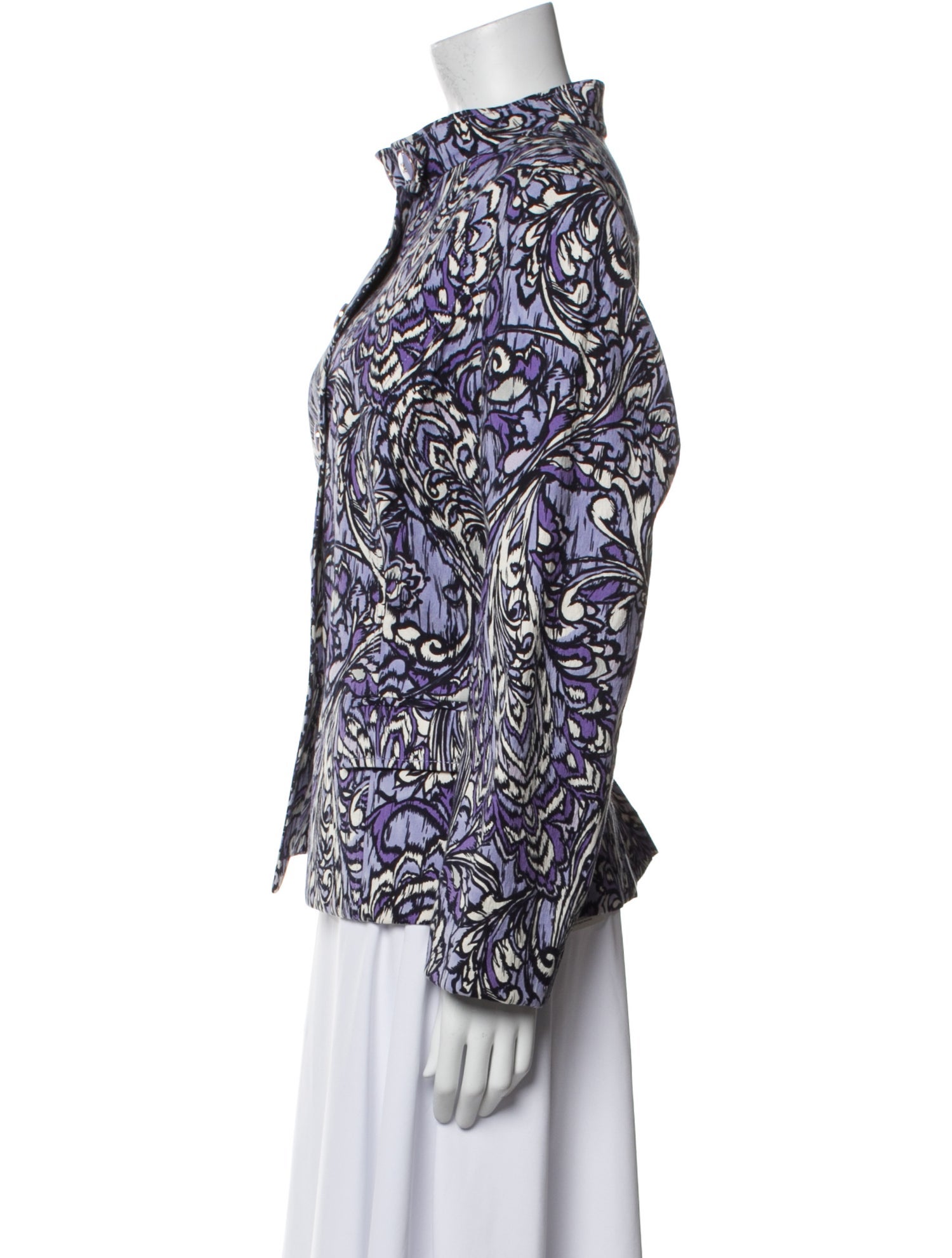 St. John Floral Print Evening Jacket