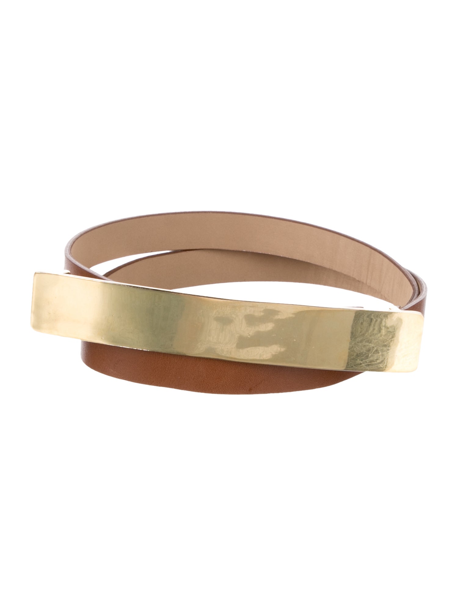 St. John Skinny Leather Waist Belt