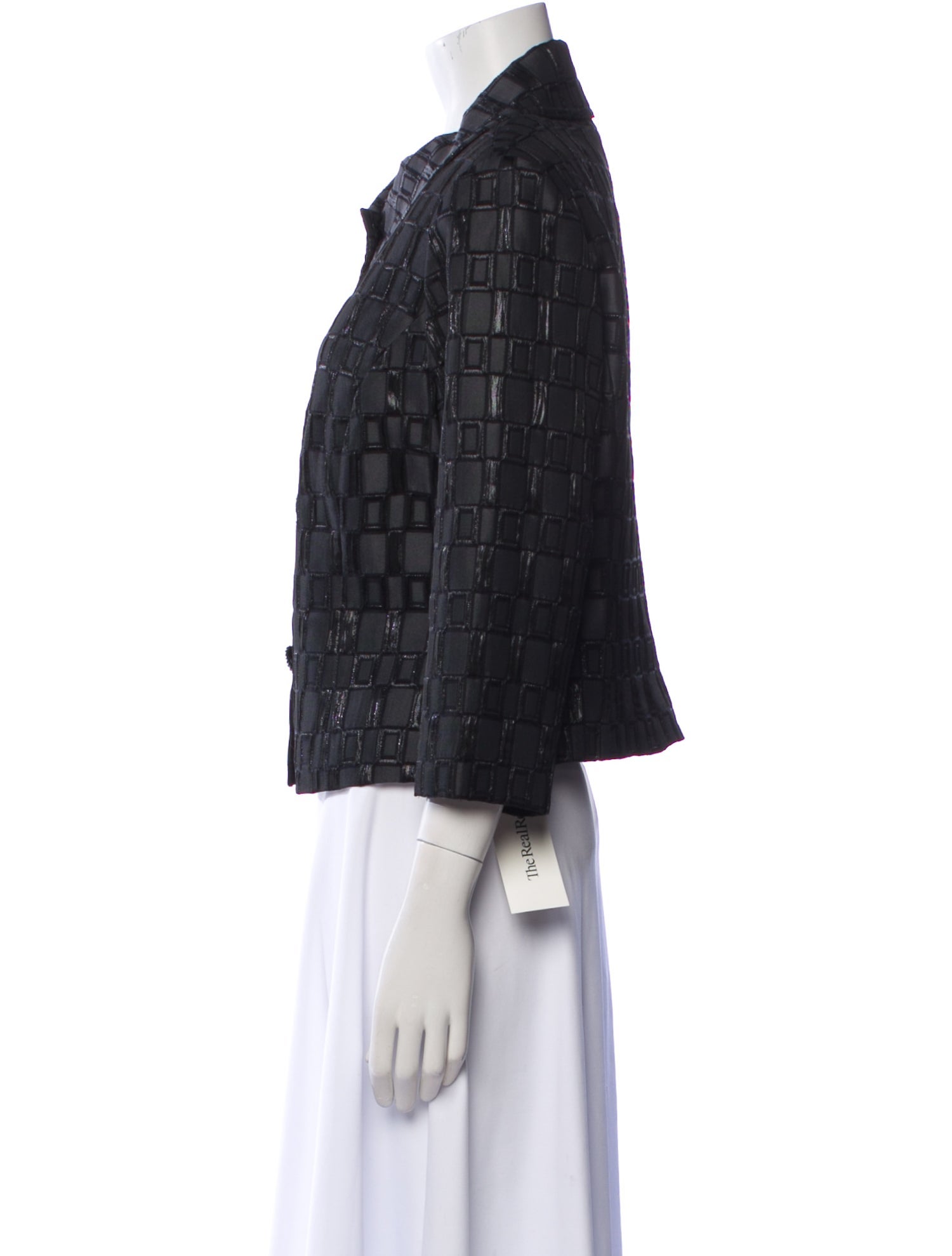 St. John Plaid Print Jacket