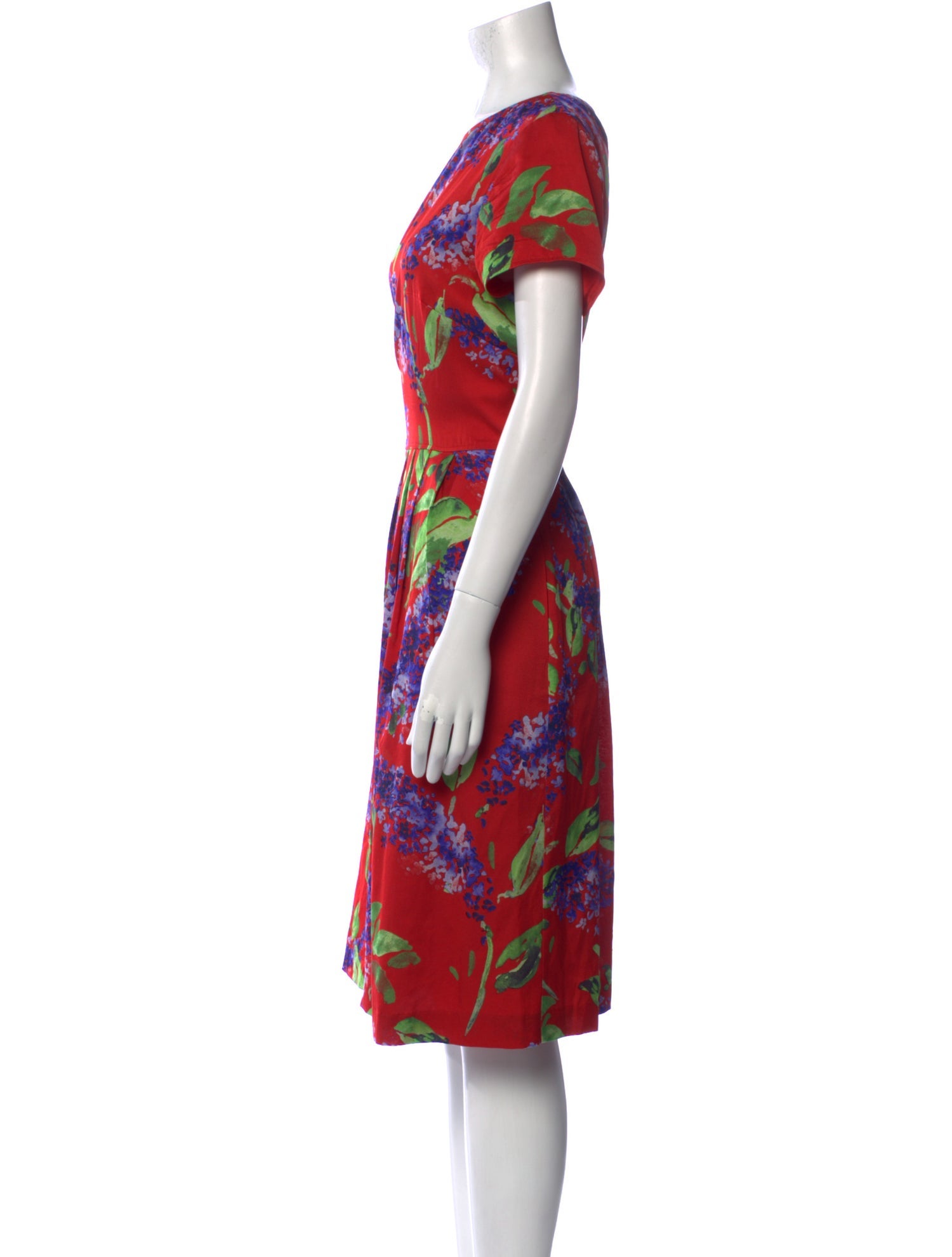 St. John Silk Midi Length Dress