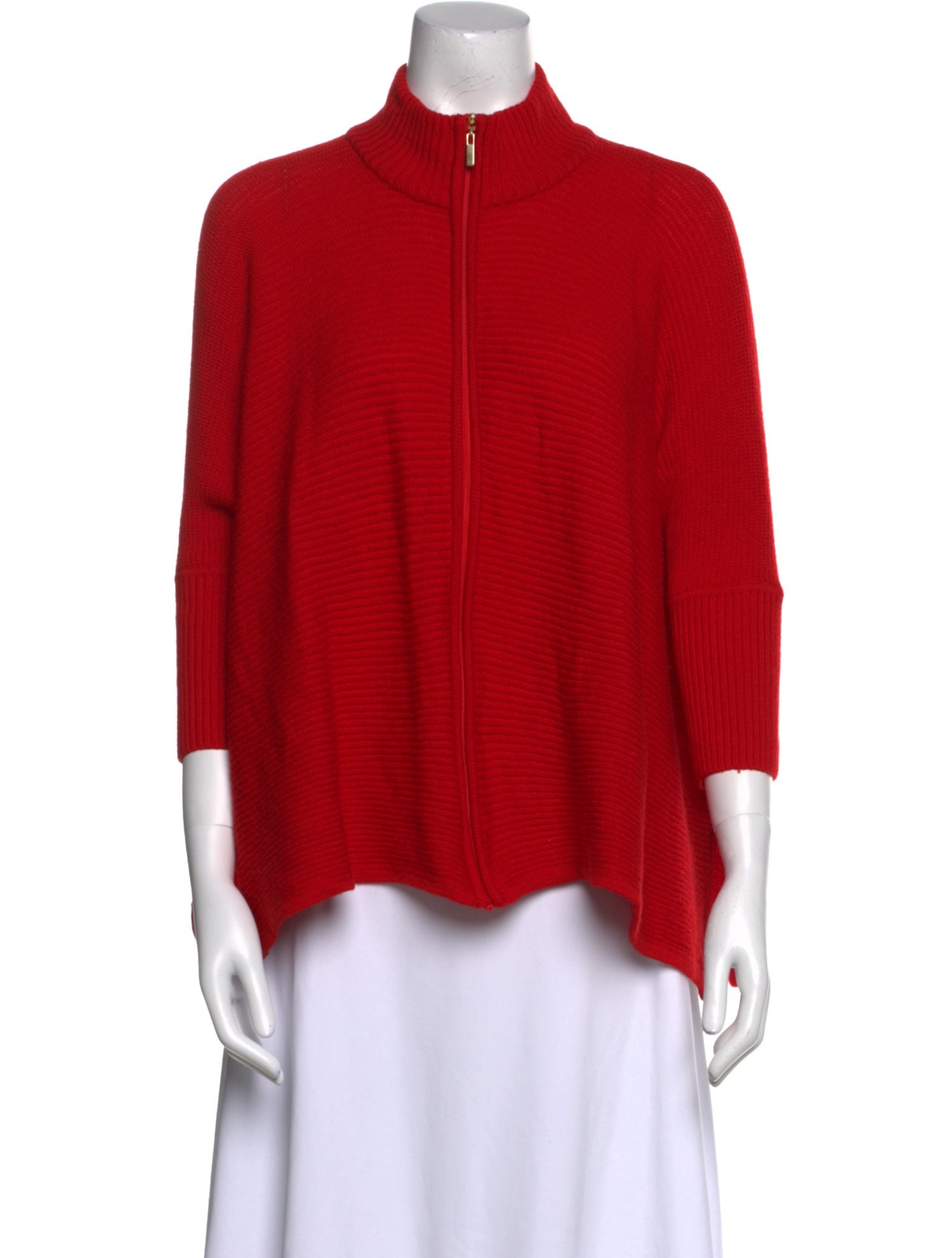 St. John Wool Mock Neck Sweater