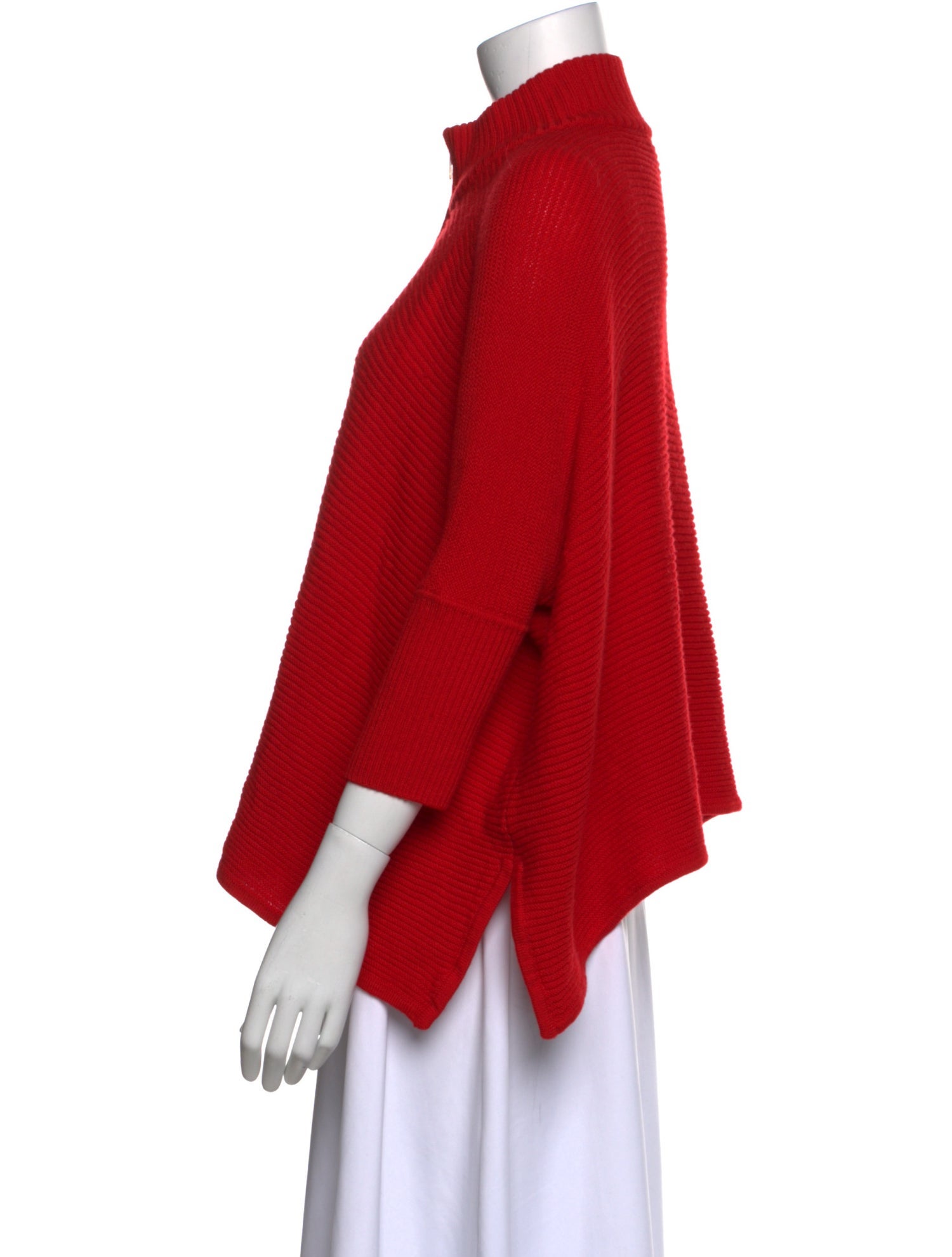 St. John Wool Mock Neck Sweater