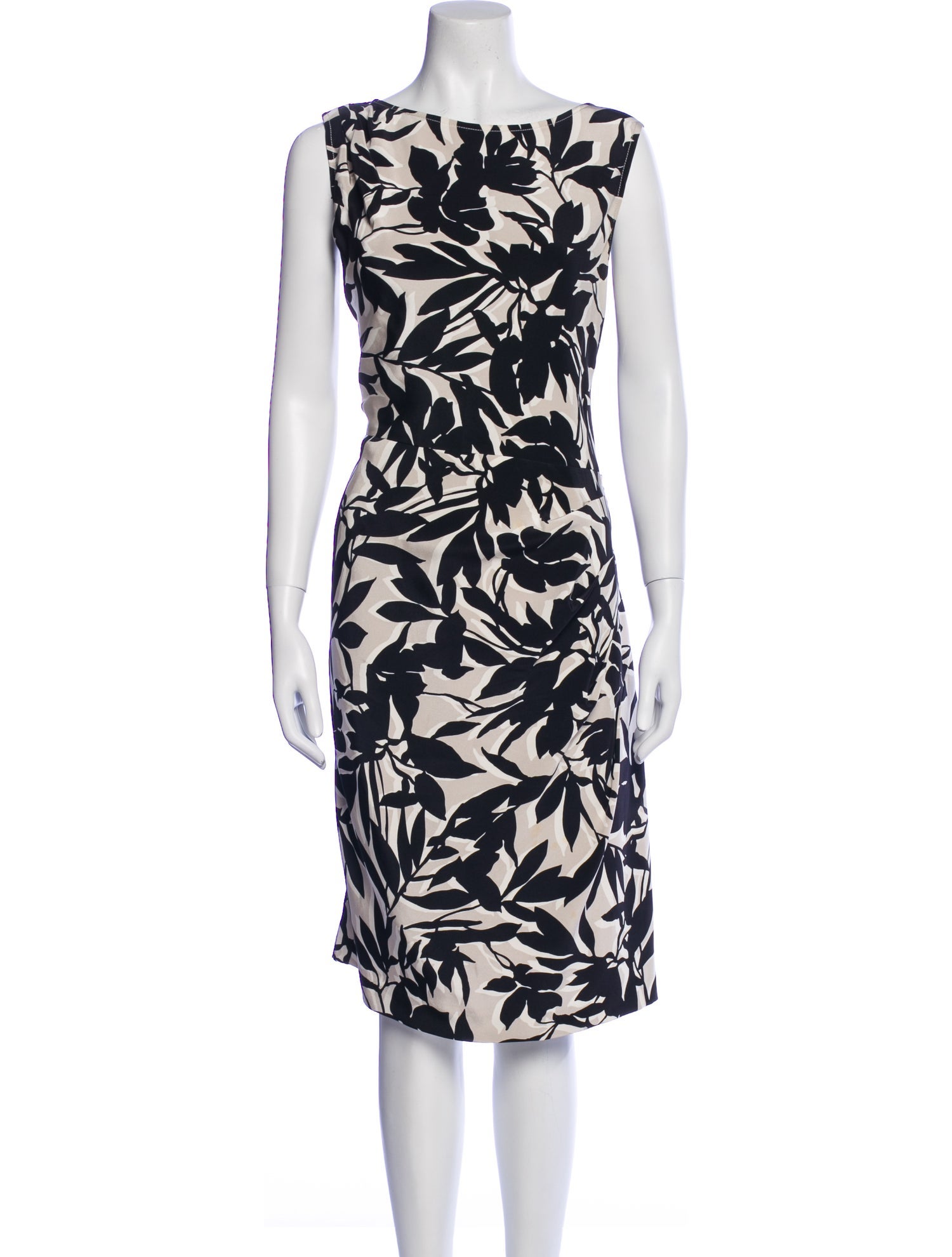St. John Silk Midi Length Dress
