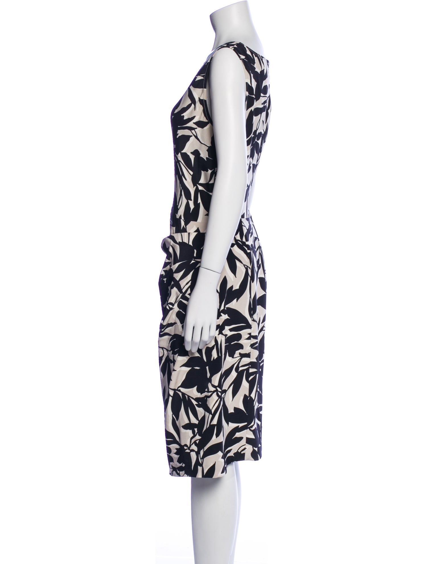 St. John Silk Midi Length Dress