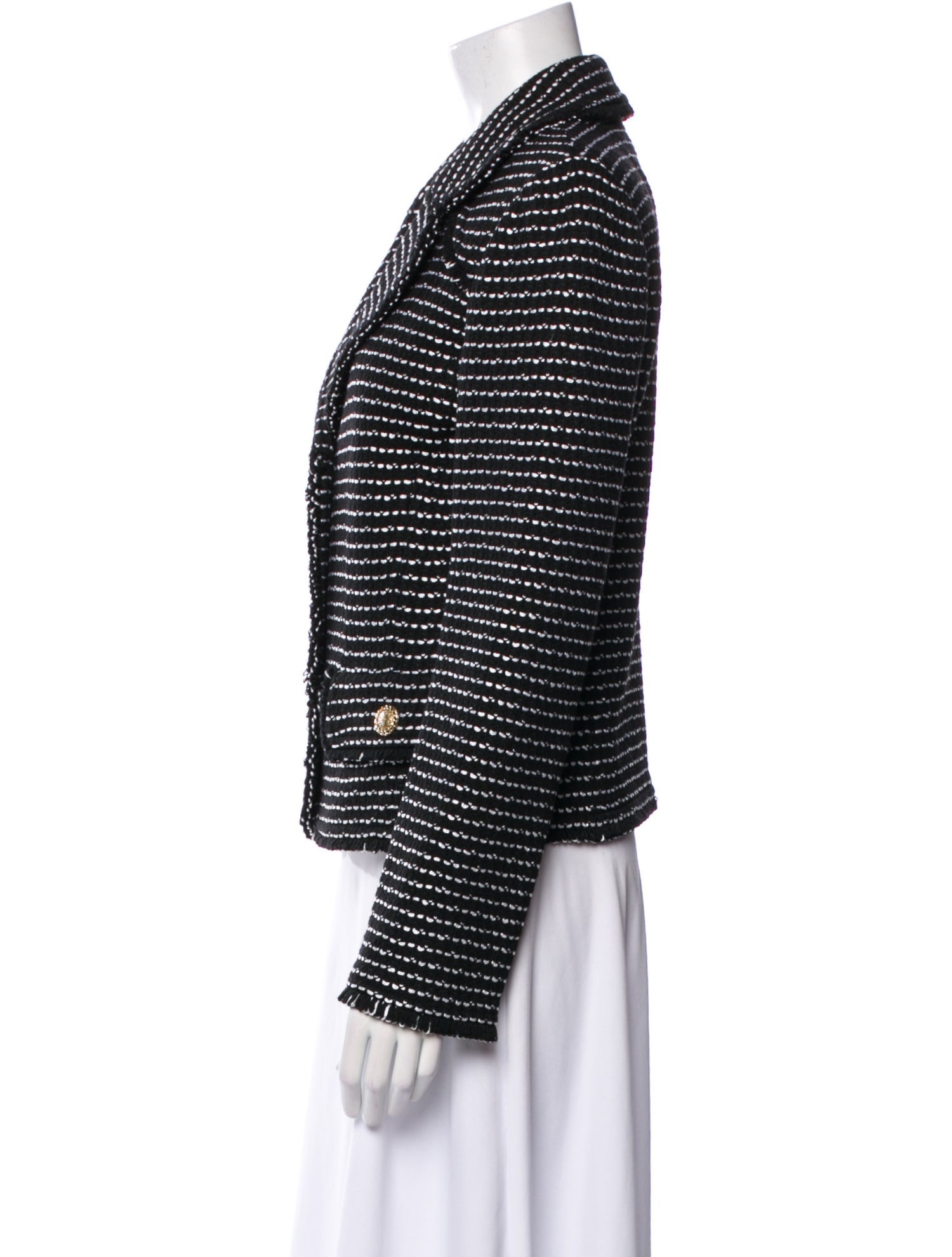 St. John Tweed Pattern Blazer