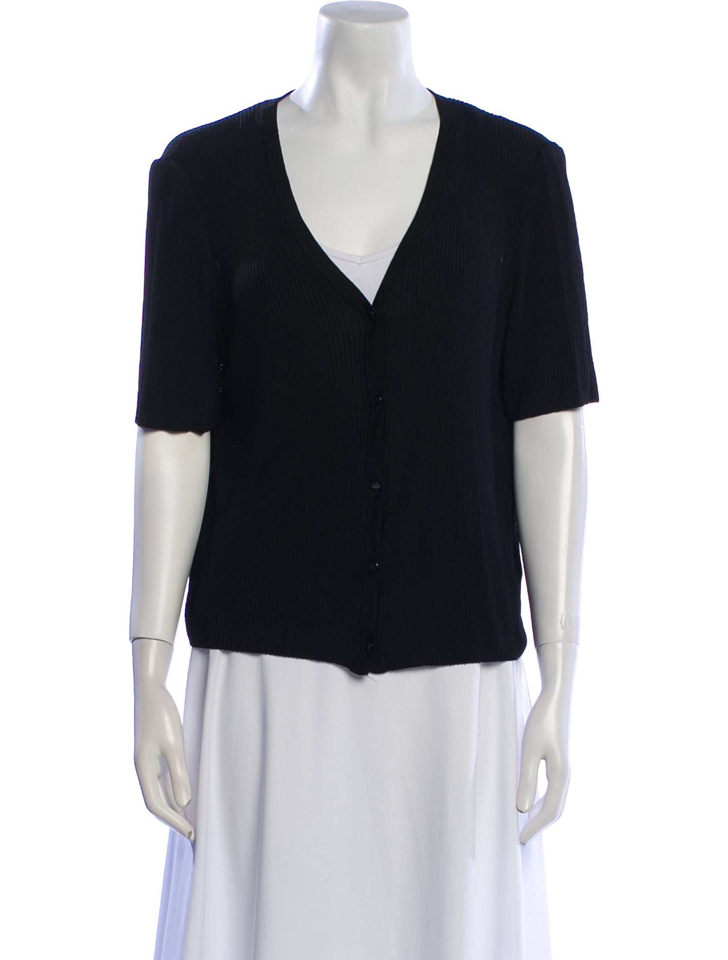 St. John V-Neck Short Sleeve Top