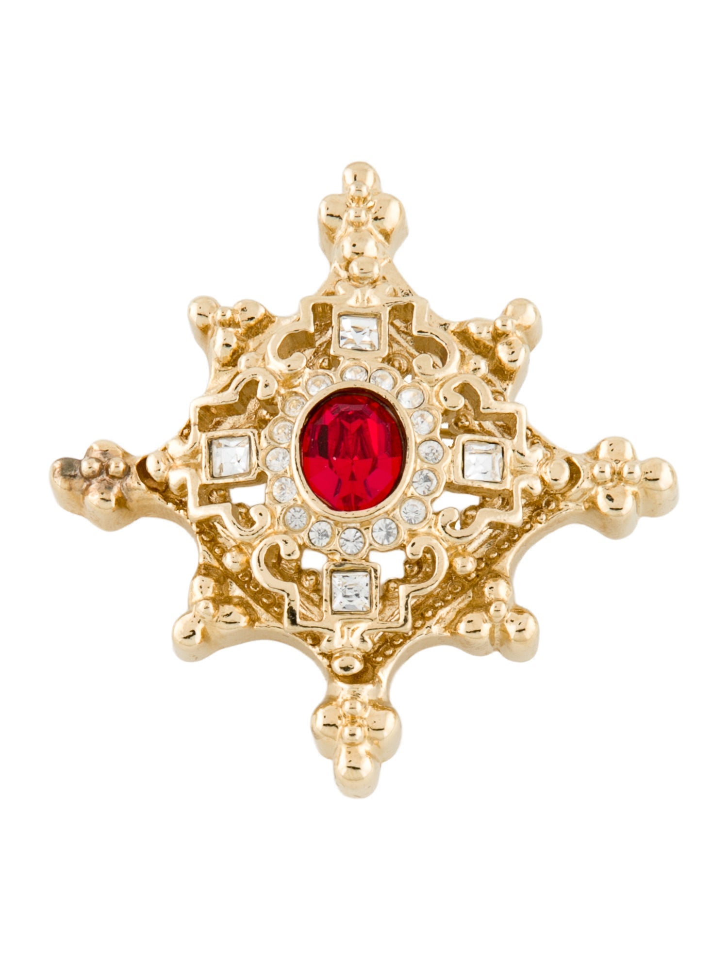 St. John Crystal Brooch