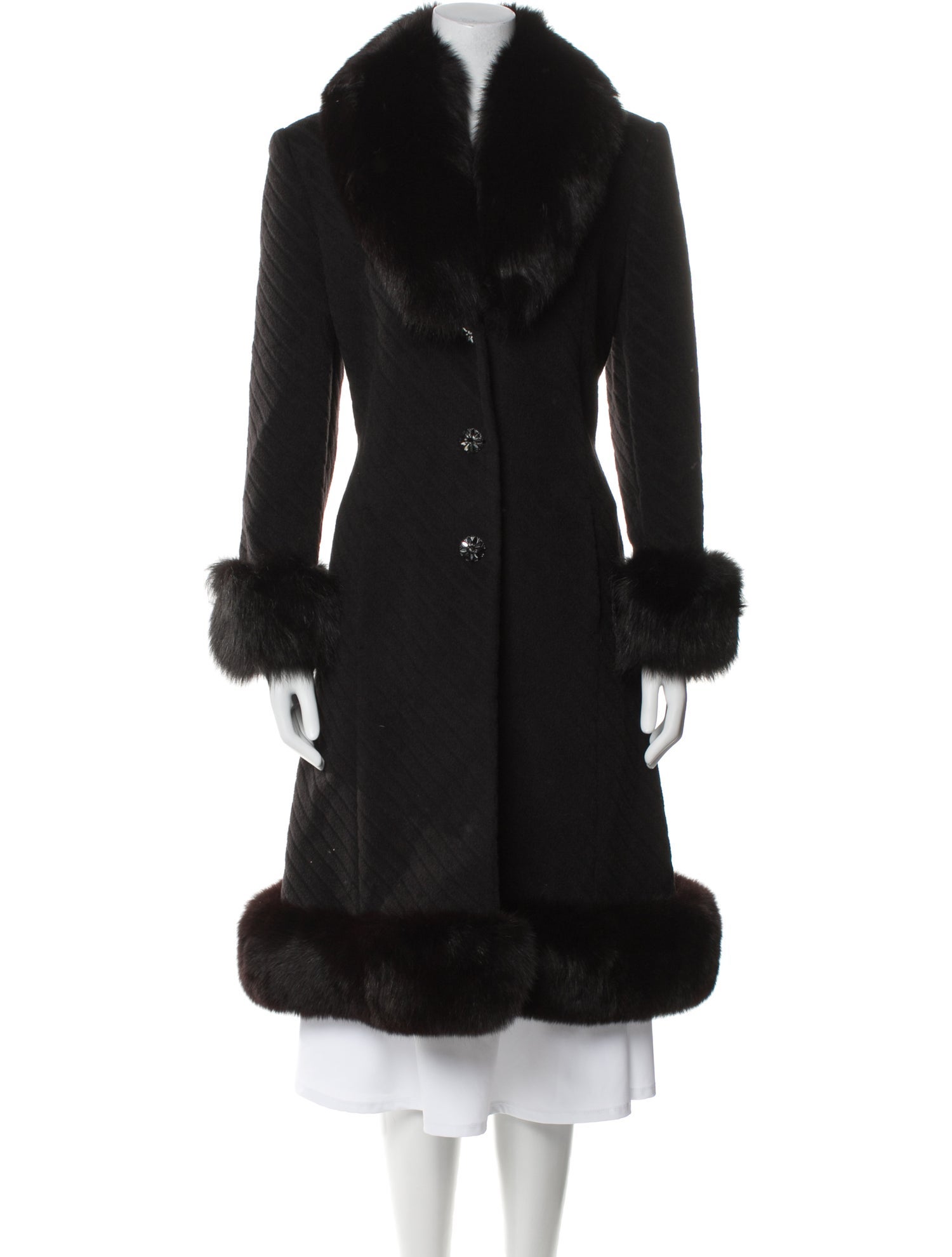 St. John Angora Fur Coat
