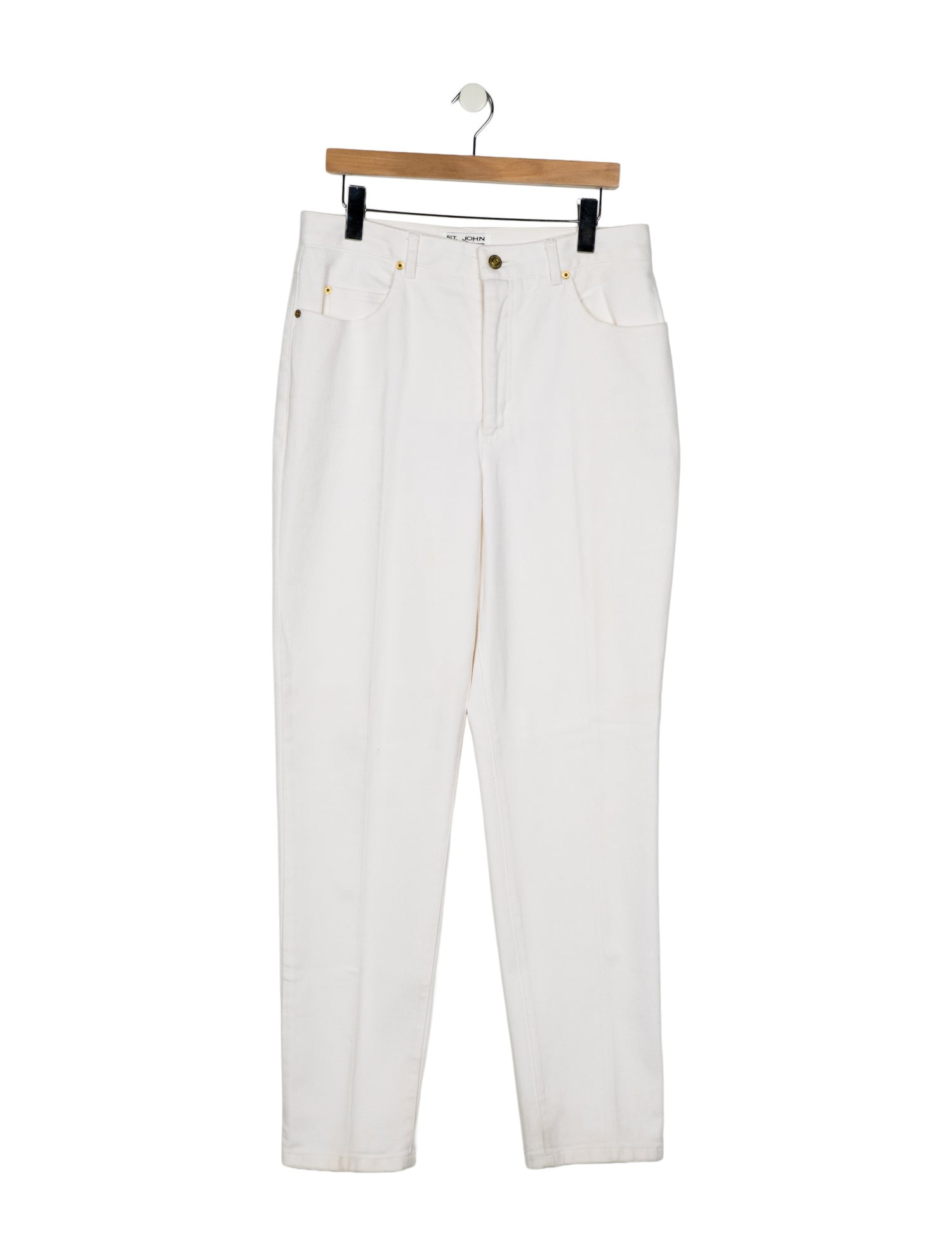 St. John High-Rise Straight Leg Jeans