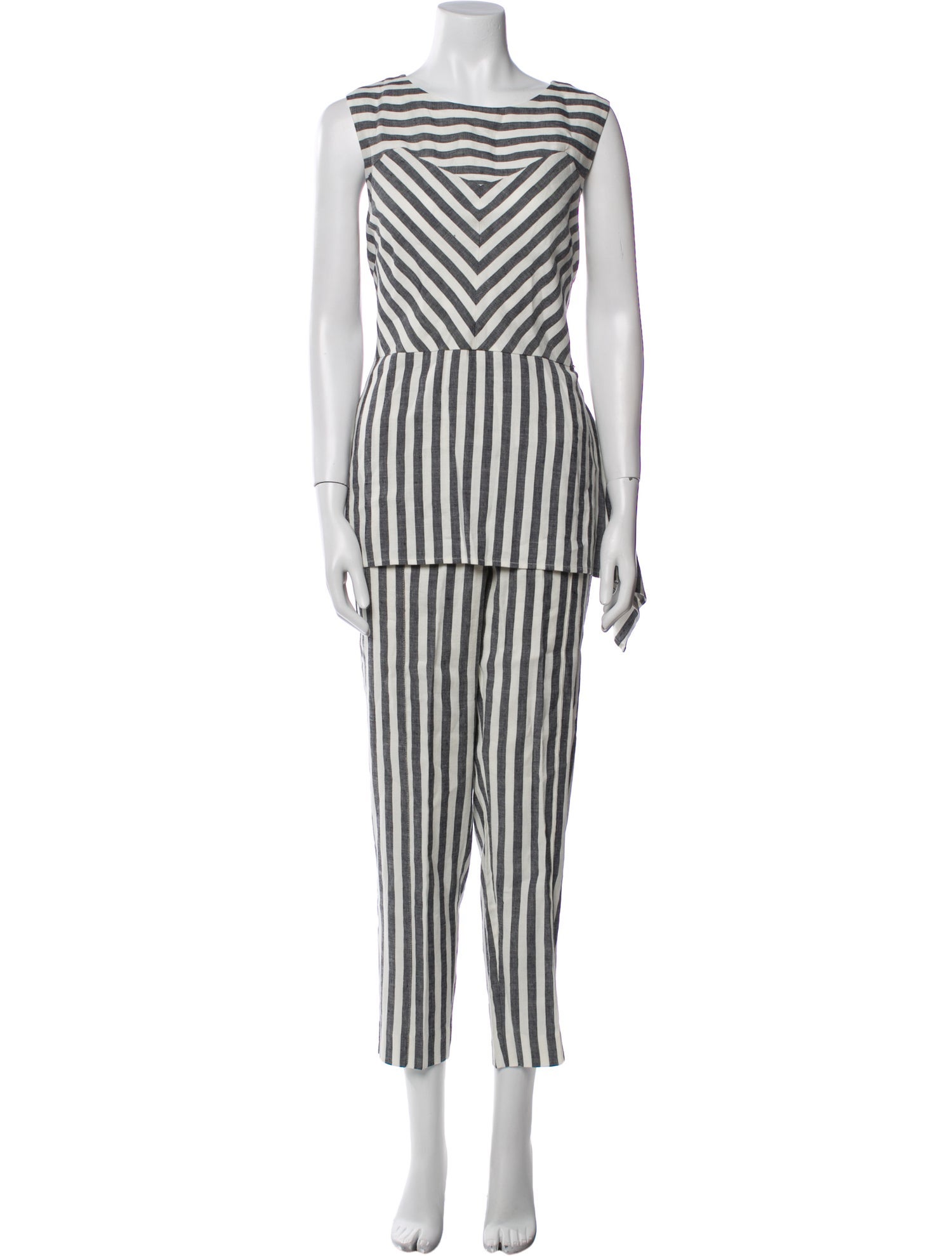 St. John Striped Pant Set