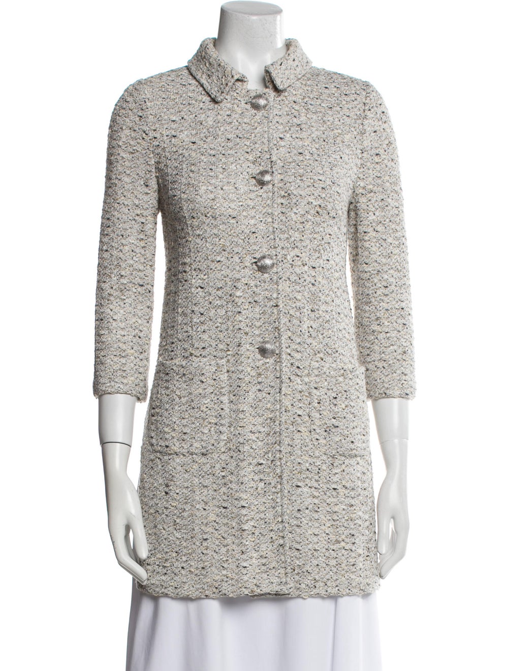 St. John Blazer Pointed Collar Patch Pockets & - image 1