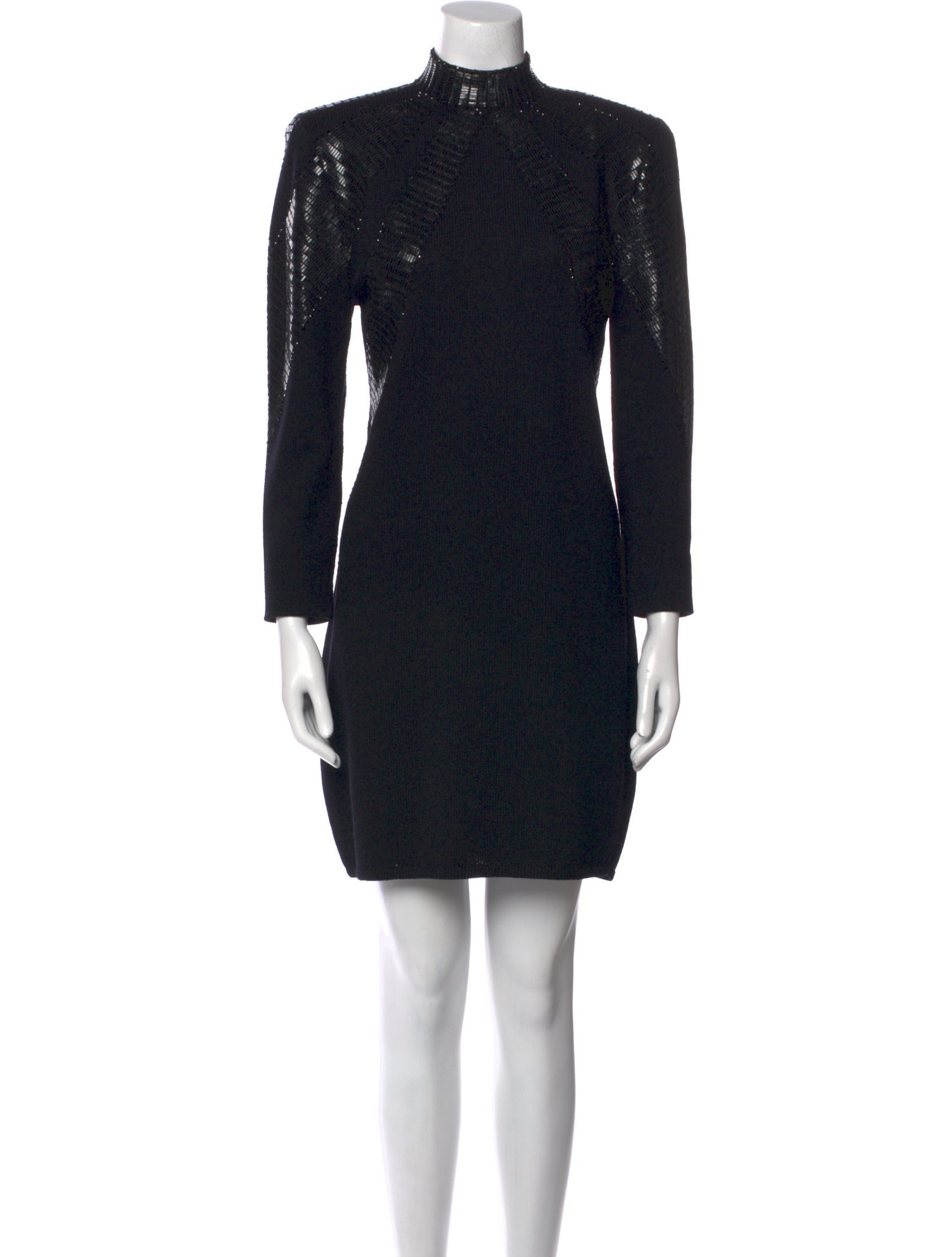 St. John Mock Neck Mini Dress