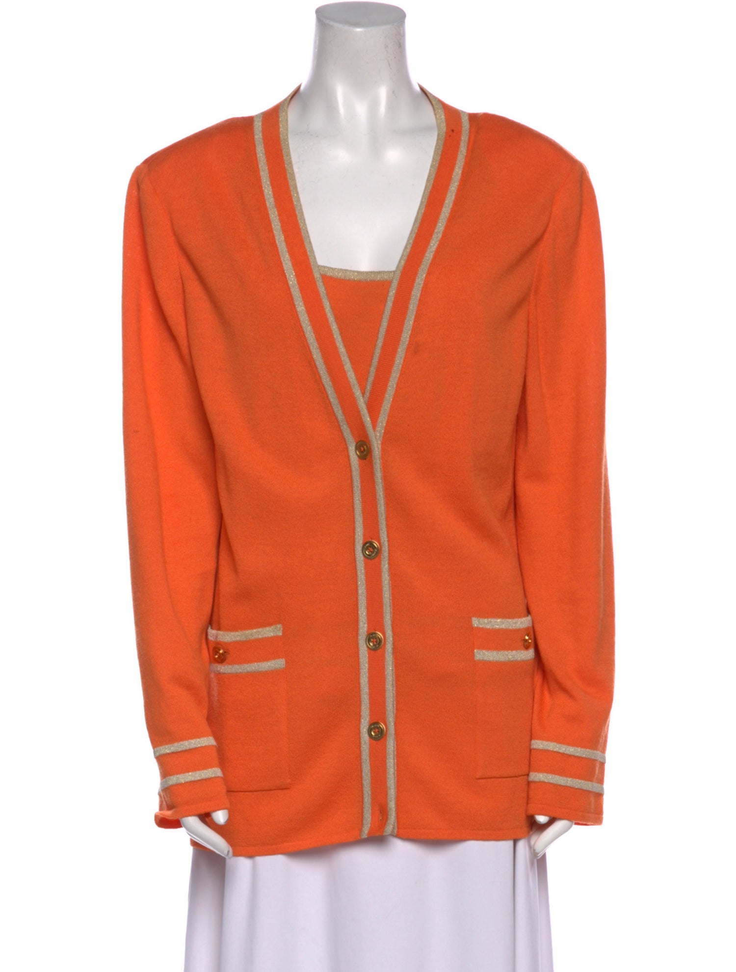 St. John Wool V-Neck Sweater