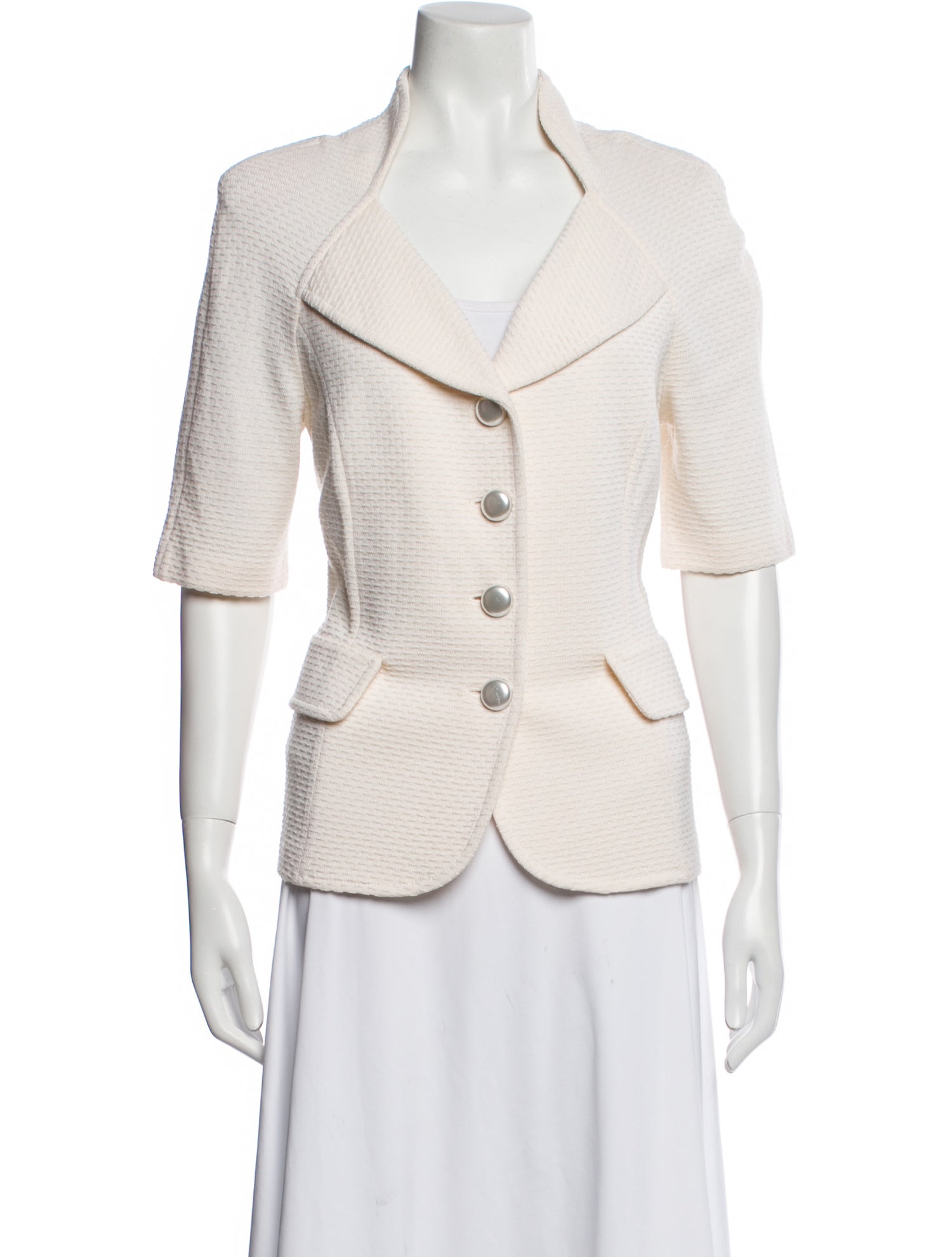 St. John Wool Striped Evening Jacket