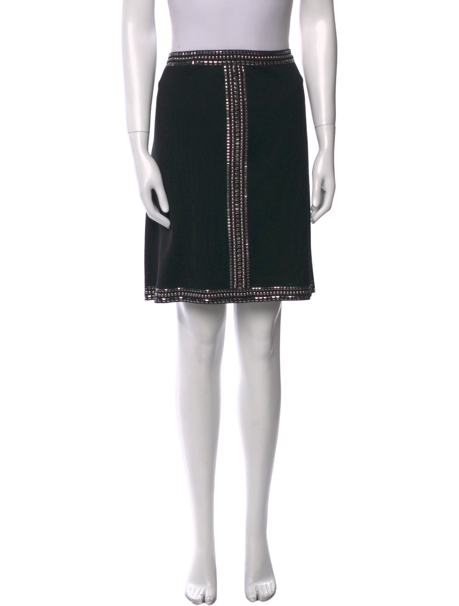 St. John Studded Accents Mini Skirt