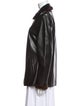 St. John Leather Fur Jacket