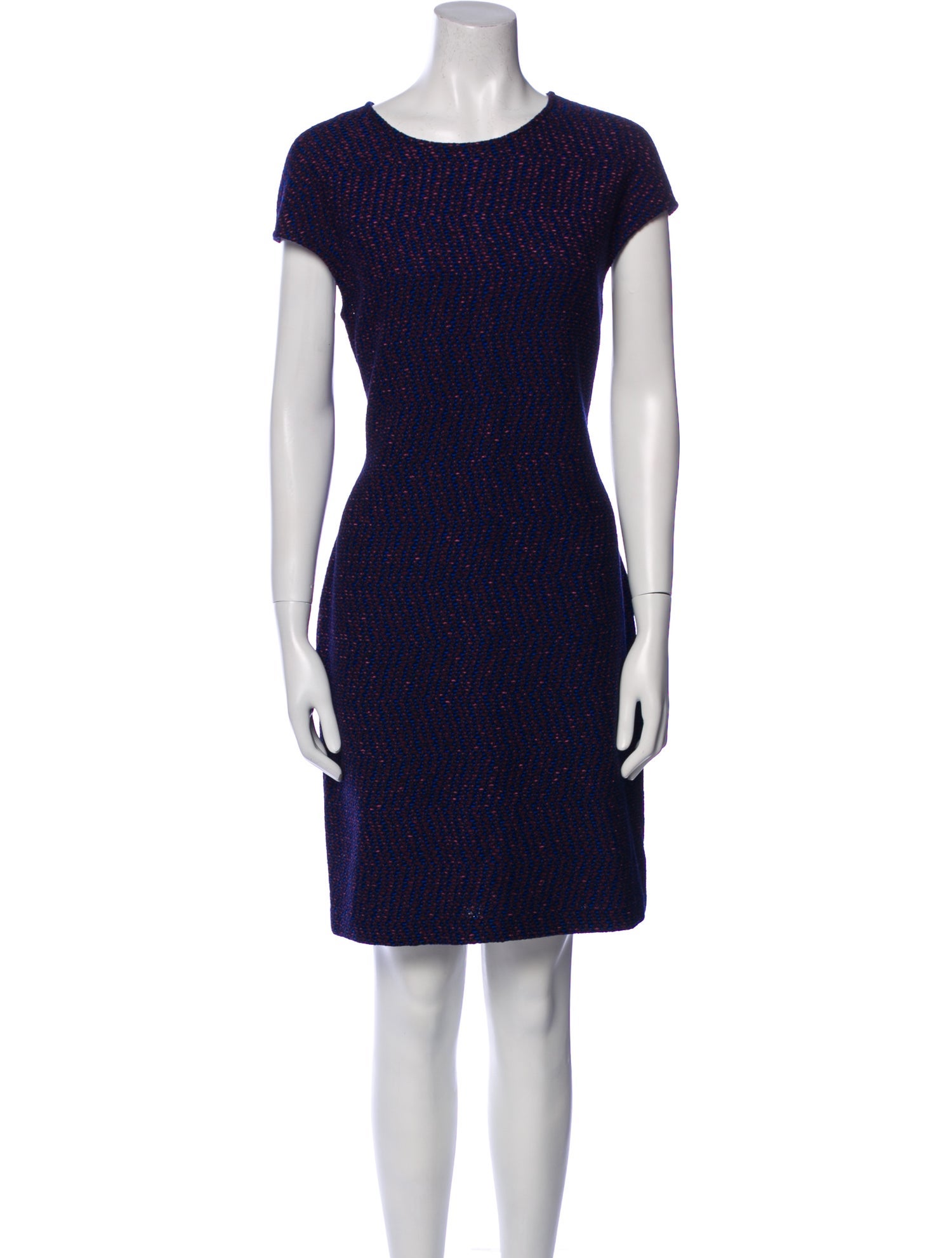 St. John Crew Neck Mini Dress