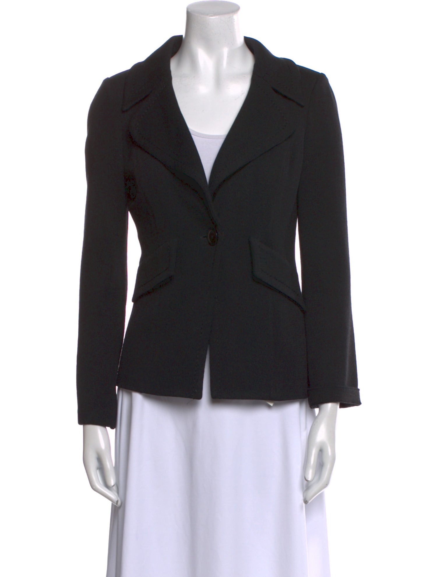 St. John Wool V-Neck Sweater