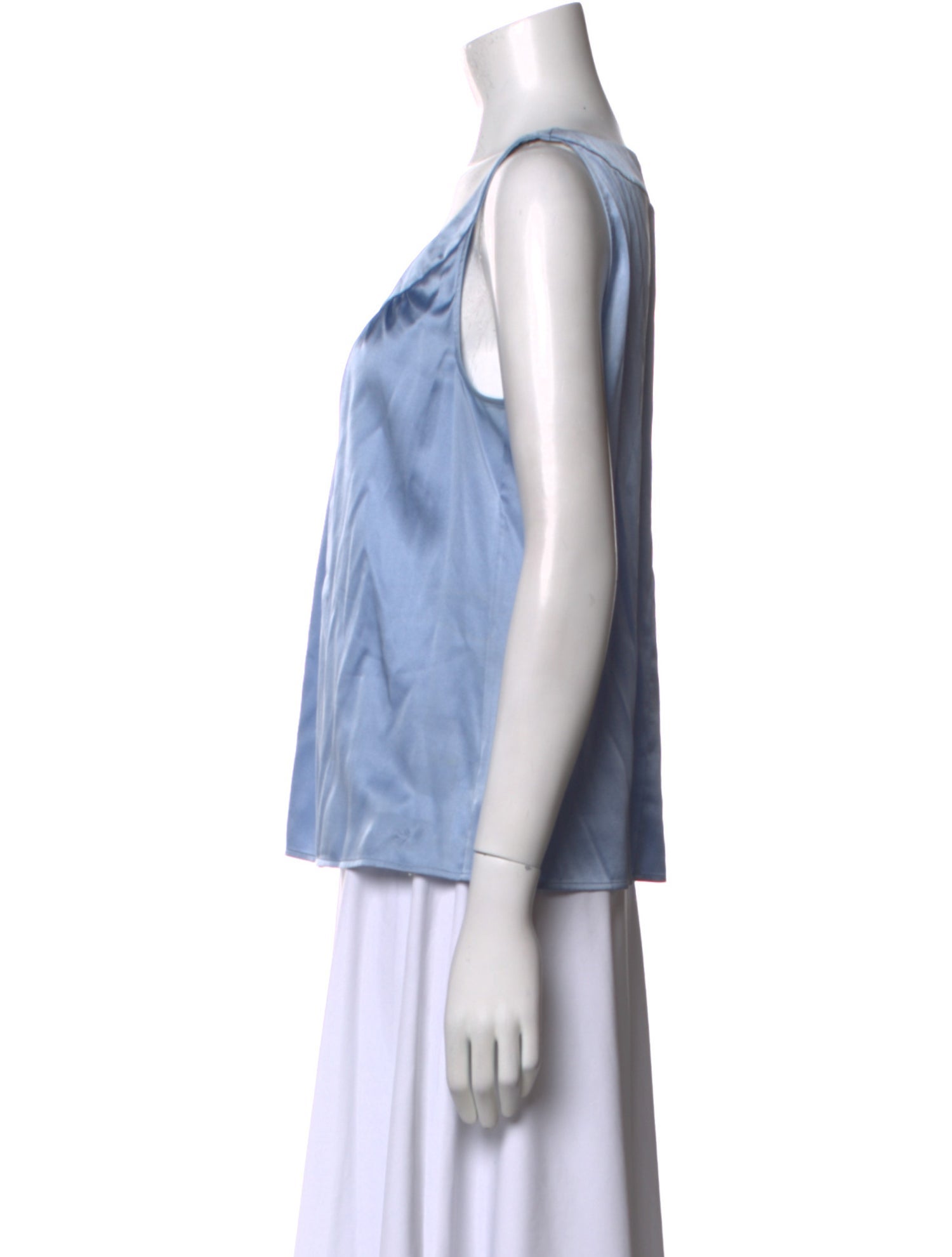 St. John Silk Scoop Neck Top