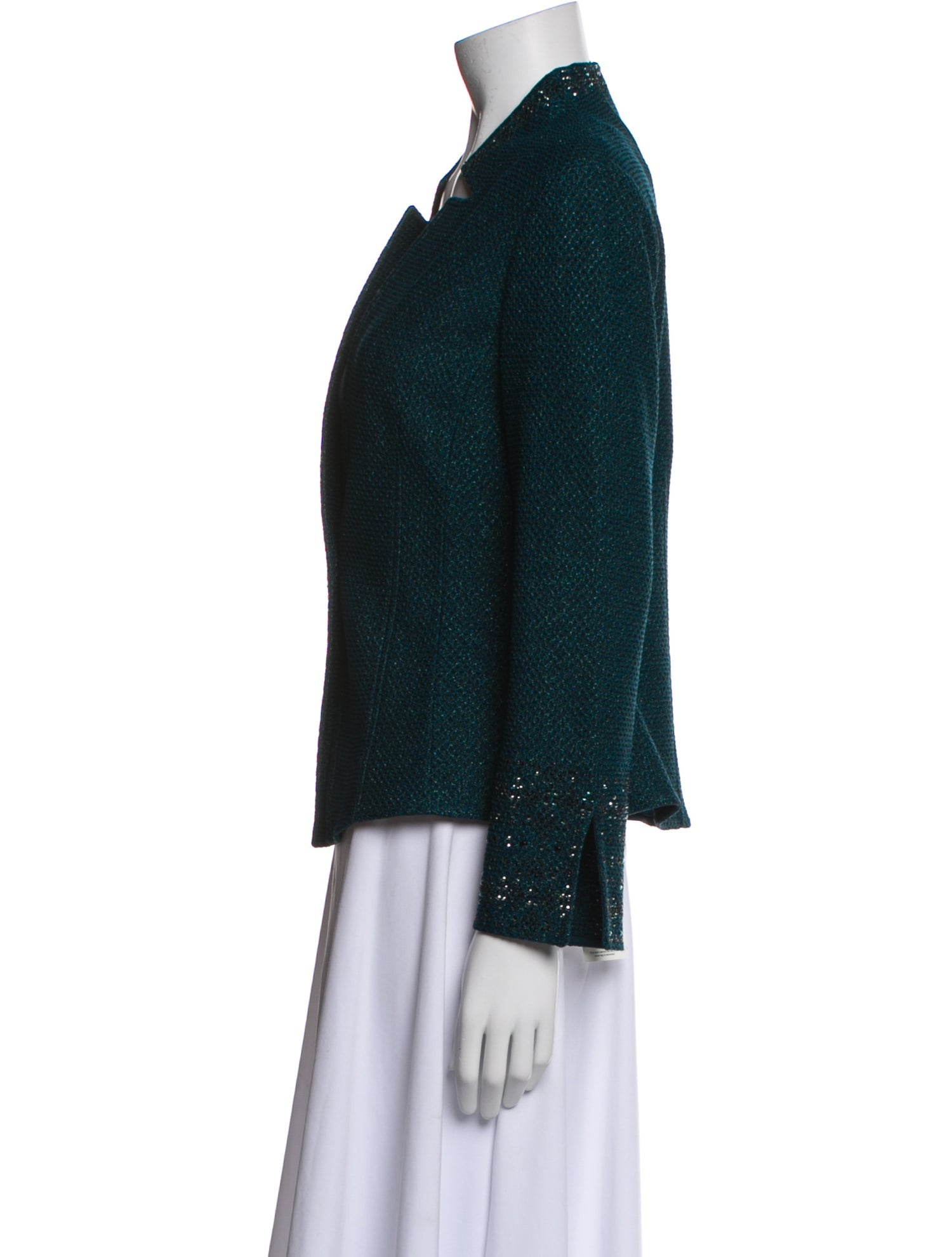 St. John Tweed Pattern Blazer