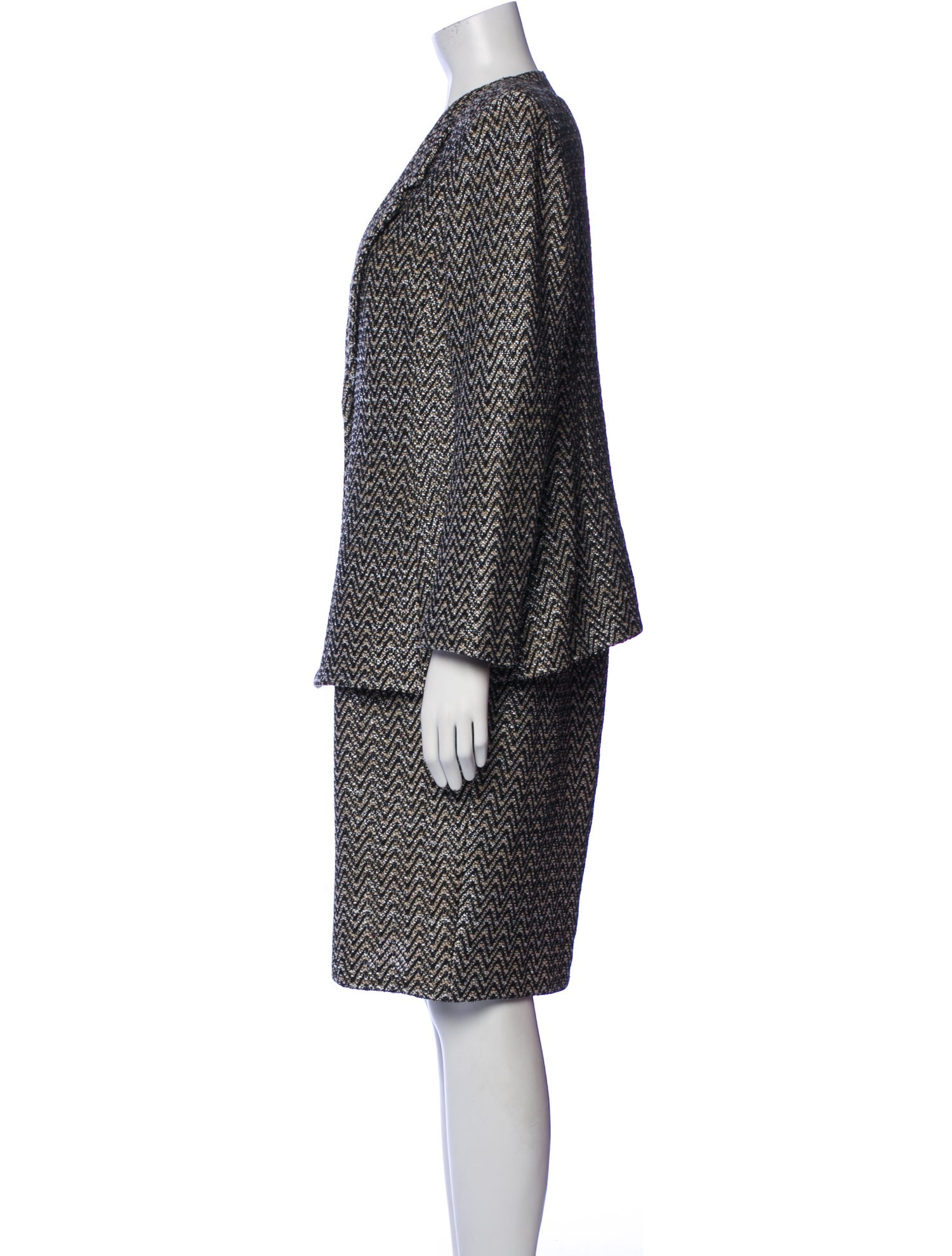 St. John Tweed Pattern Dress Set