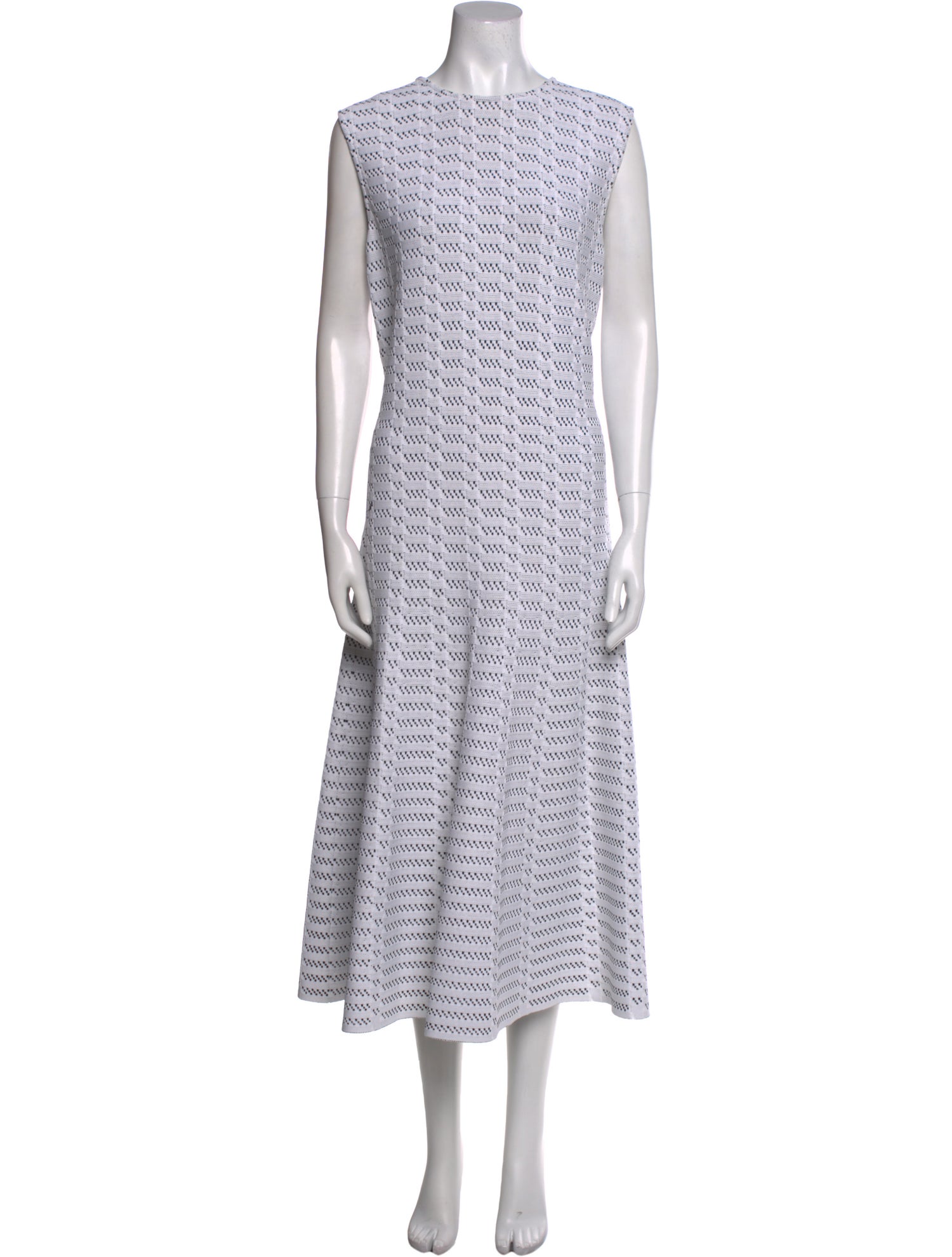 St. John Striped Long Dress