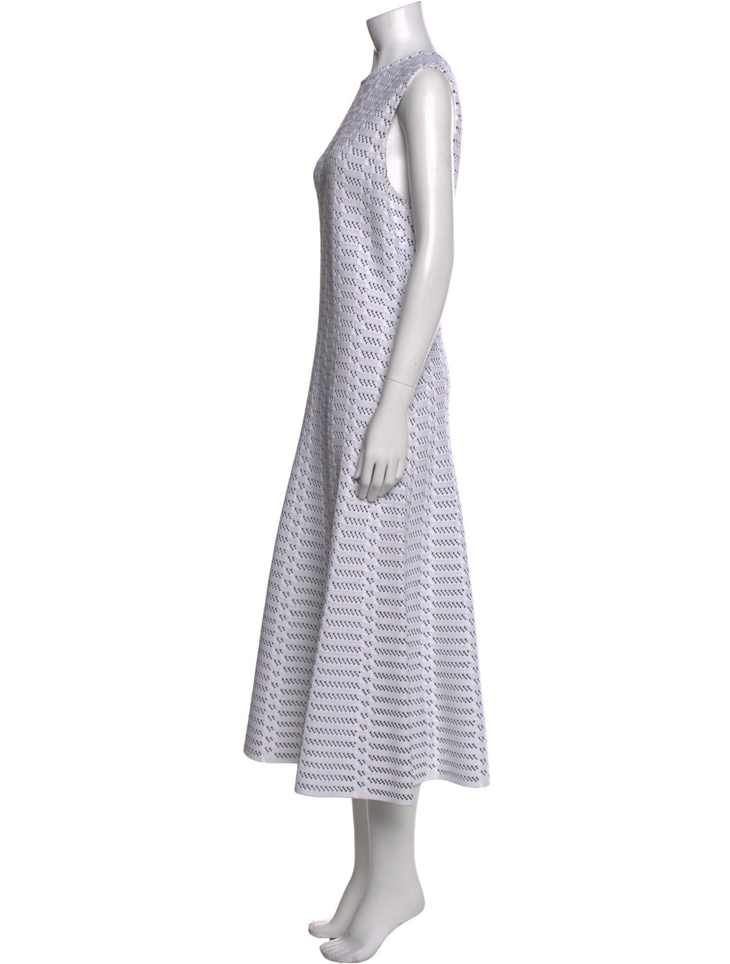 St. John Striped Long Dress