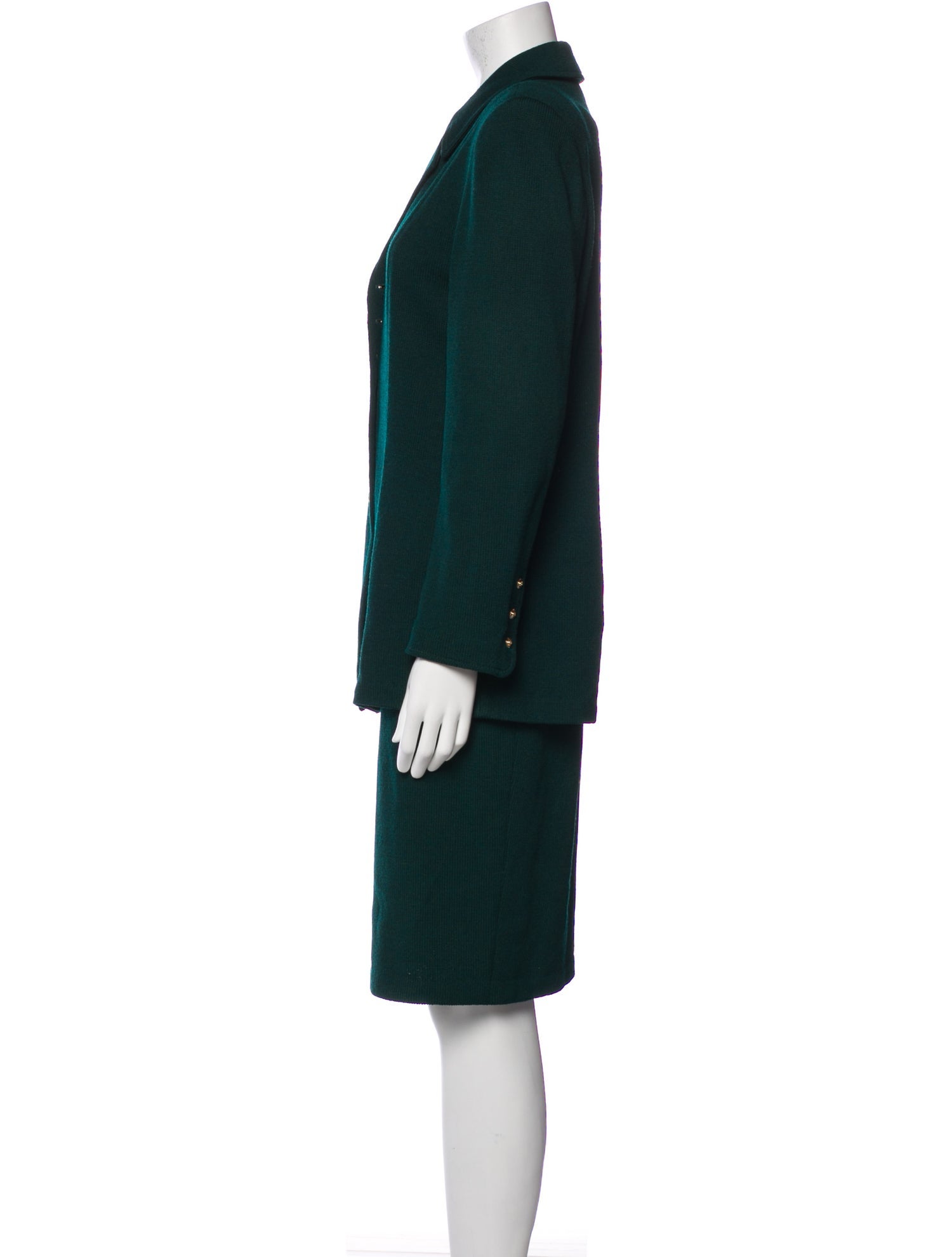 St. John Crystal Embellishments Skirt Set