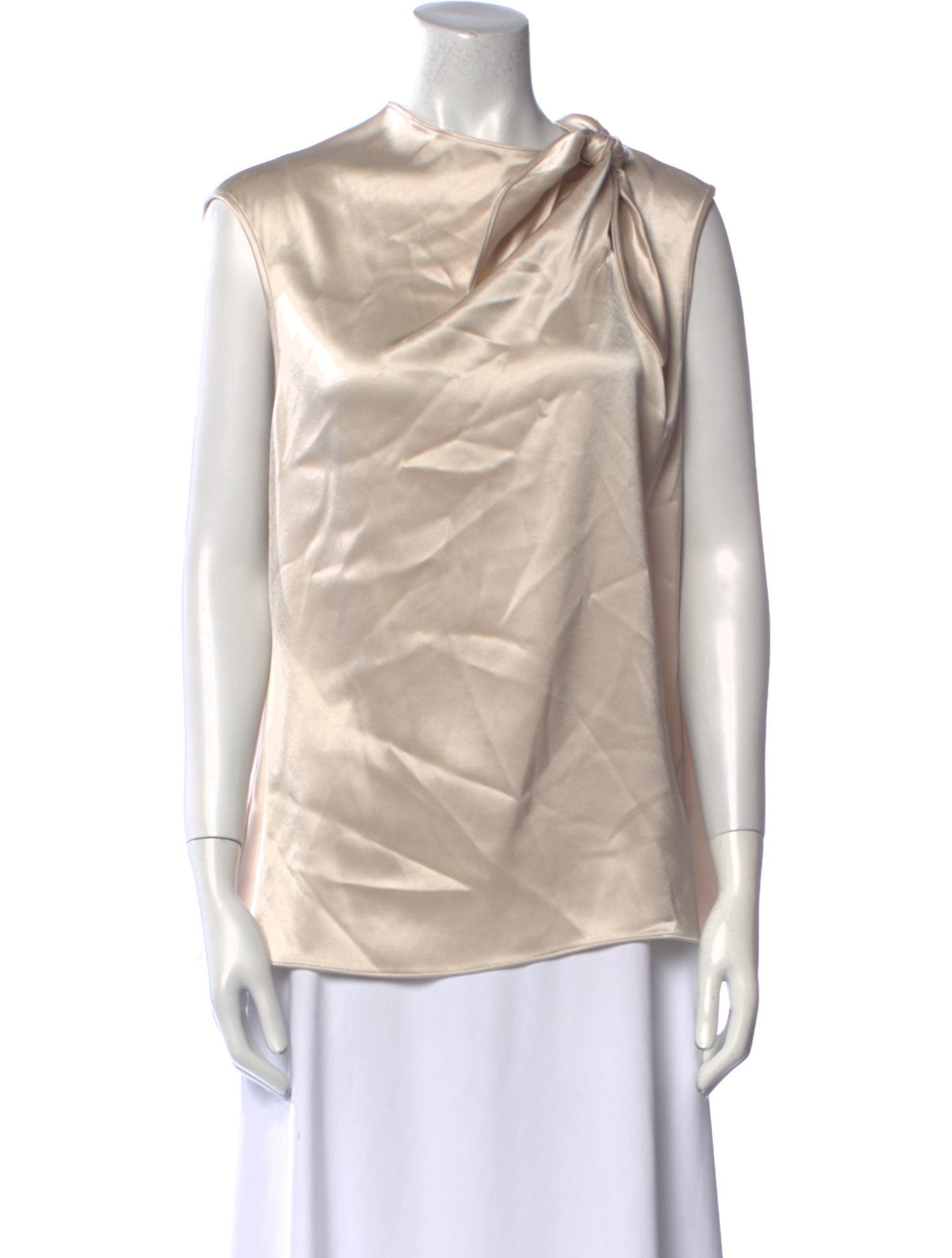 St. John Satin Cowl Neck Blouse w/ Tags