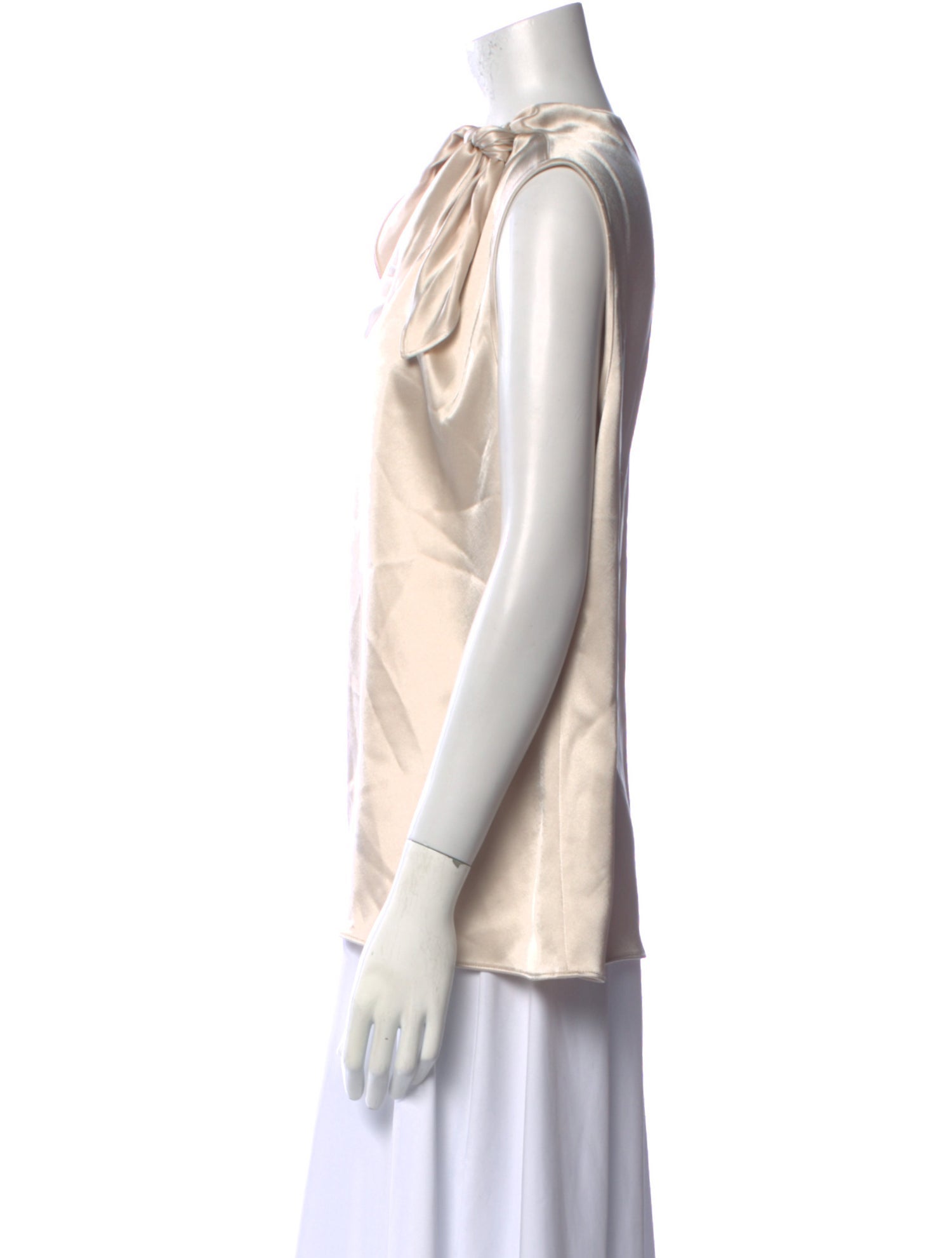 St. John Satin Cowl Neck Blouse w/ Tags