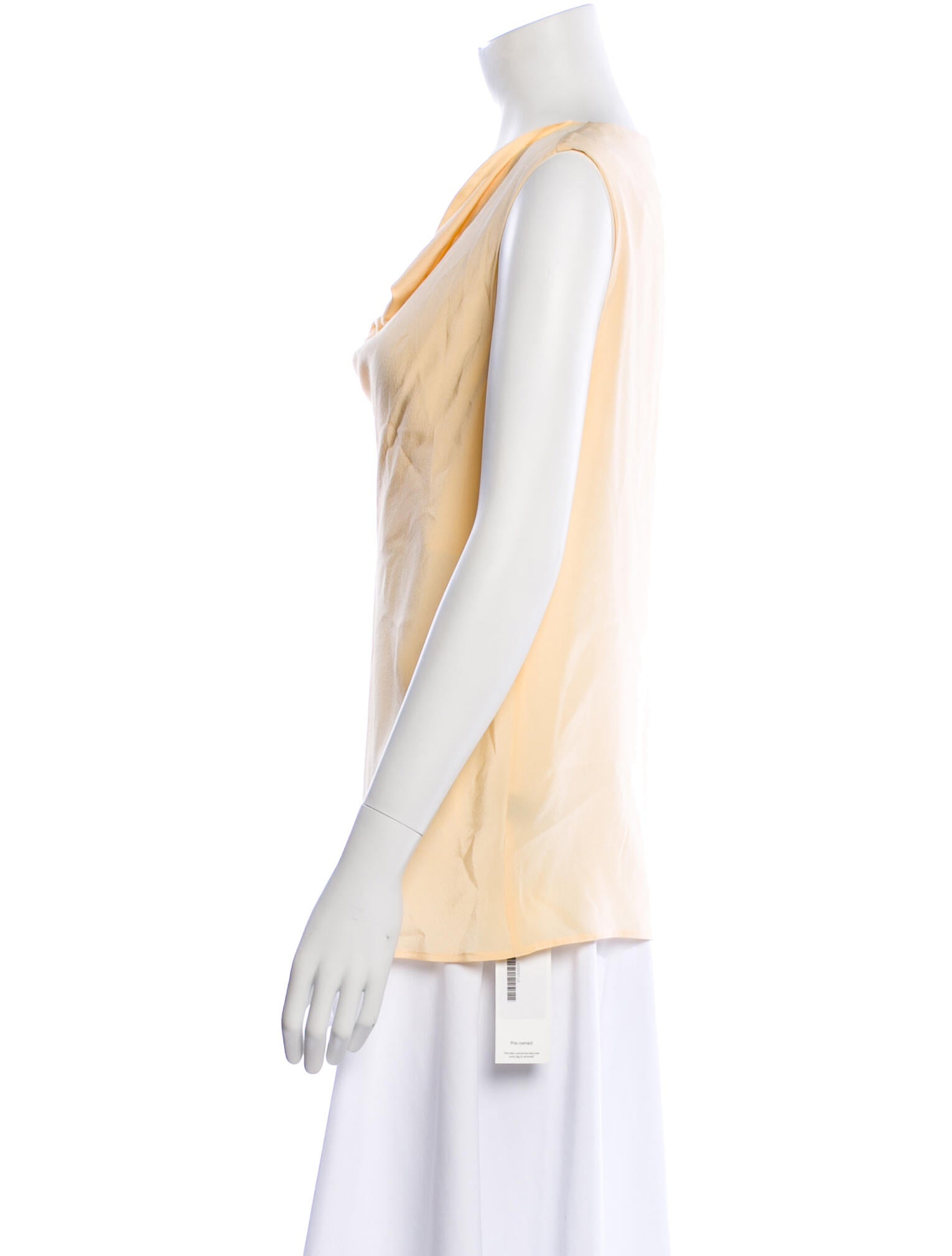 St. John Silk Cowl Neck Top