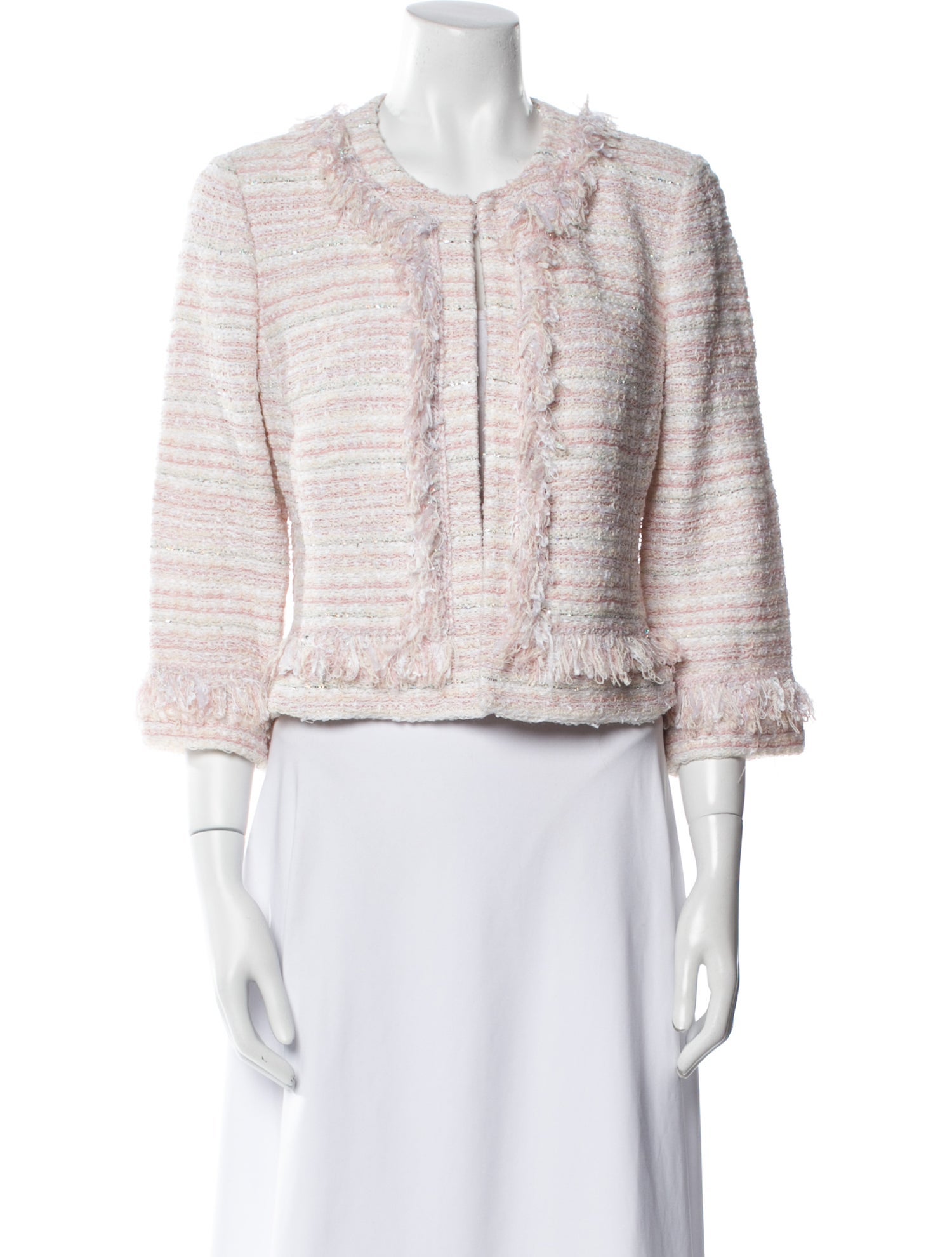 St. John Tweed Pattern Evening Jacket