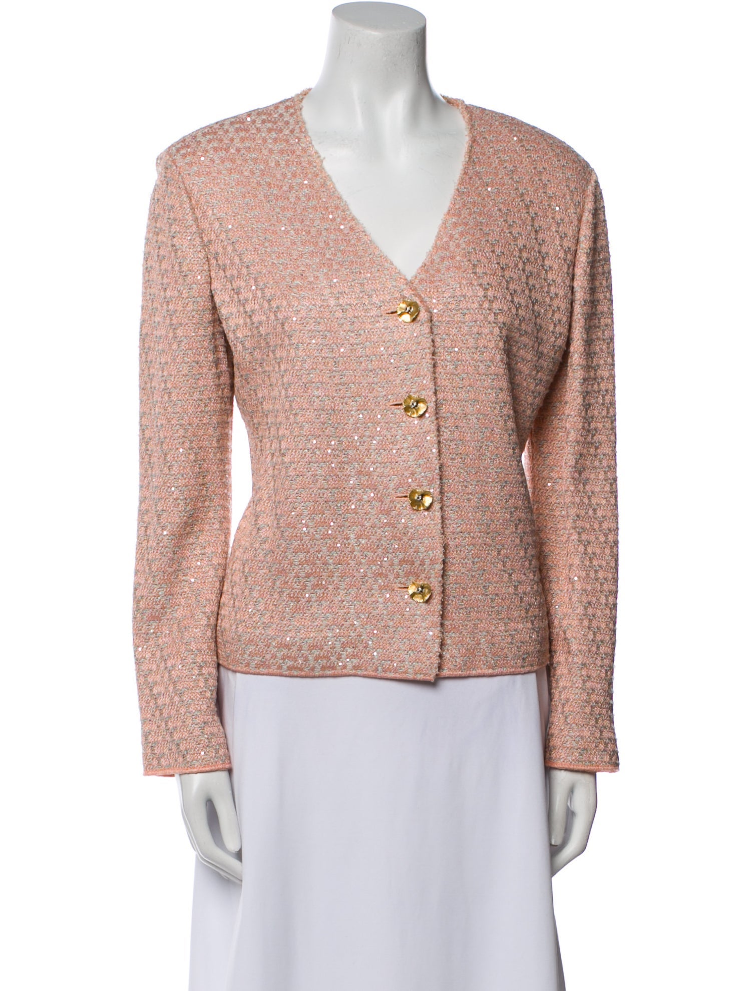 St. John Tweed Pattern Evening Jacket w/ Tags